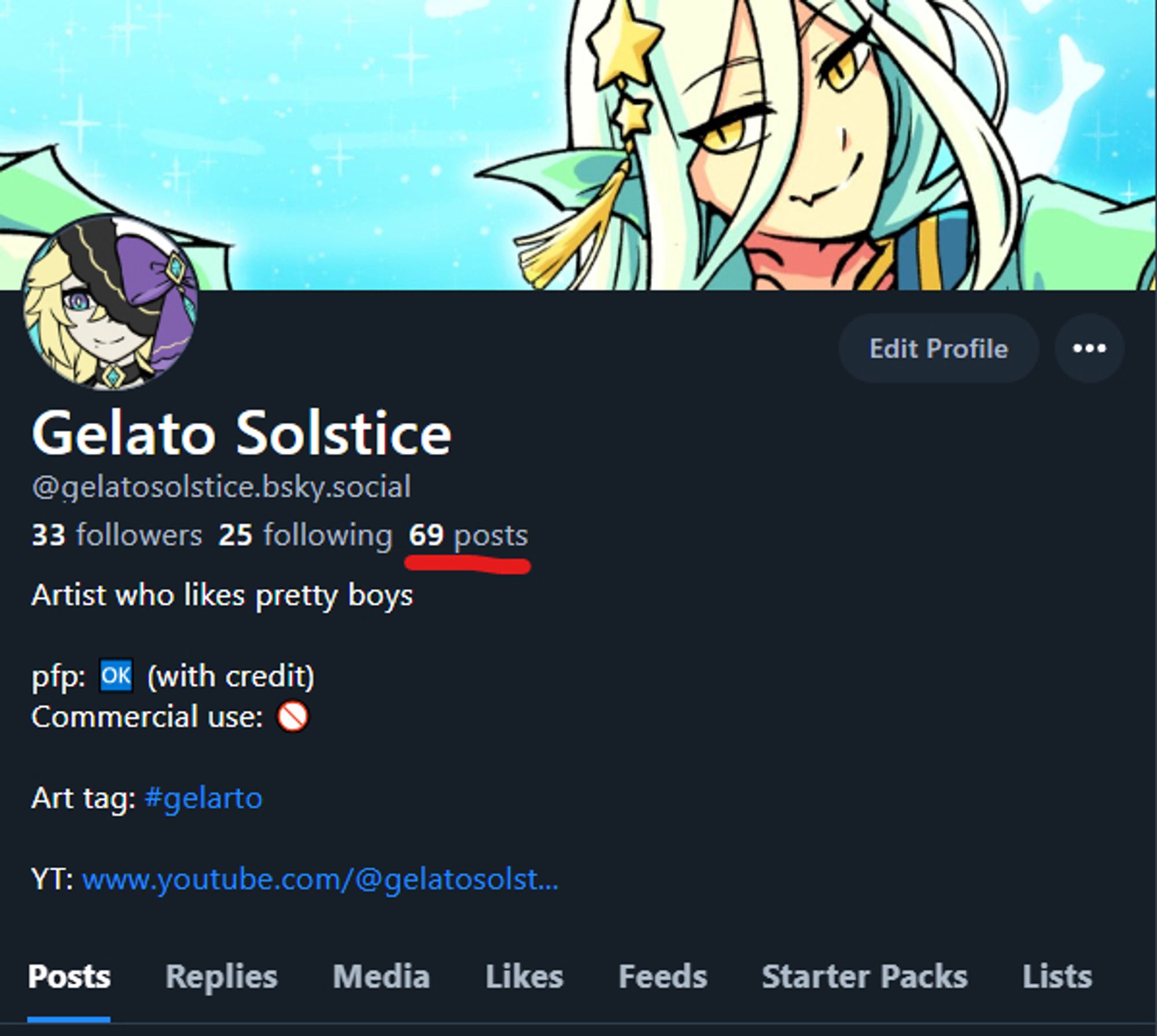 Gelato Solstice reaches 69 posts! Nice