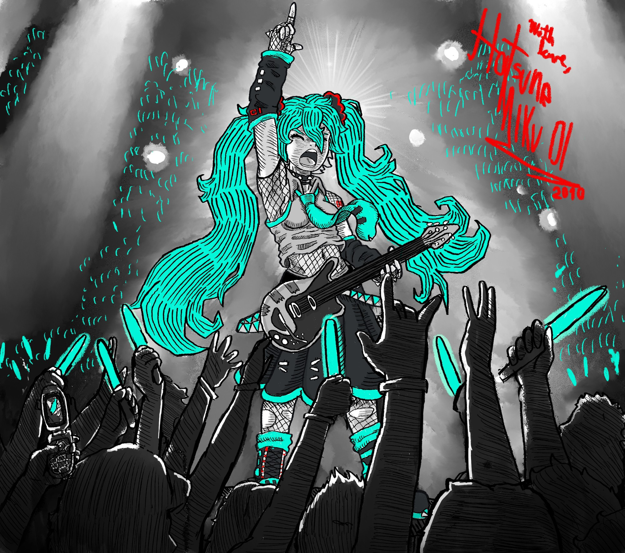 Signed, "With Love, Hatsune Miku 01, 2010."