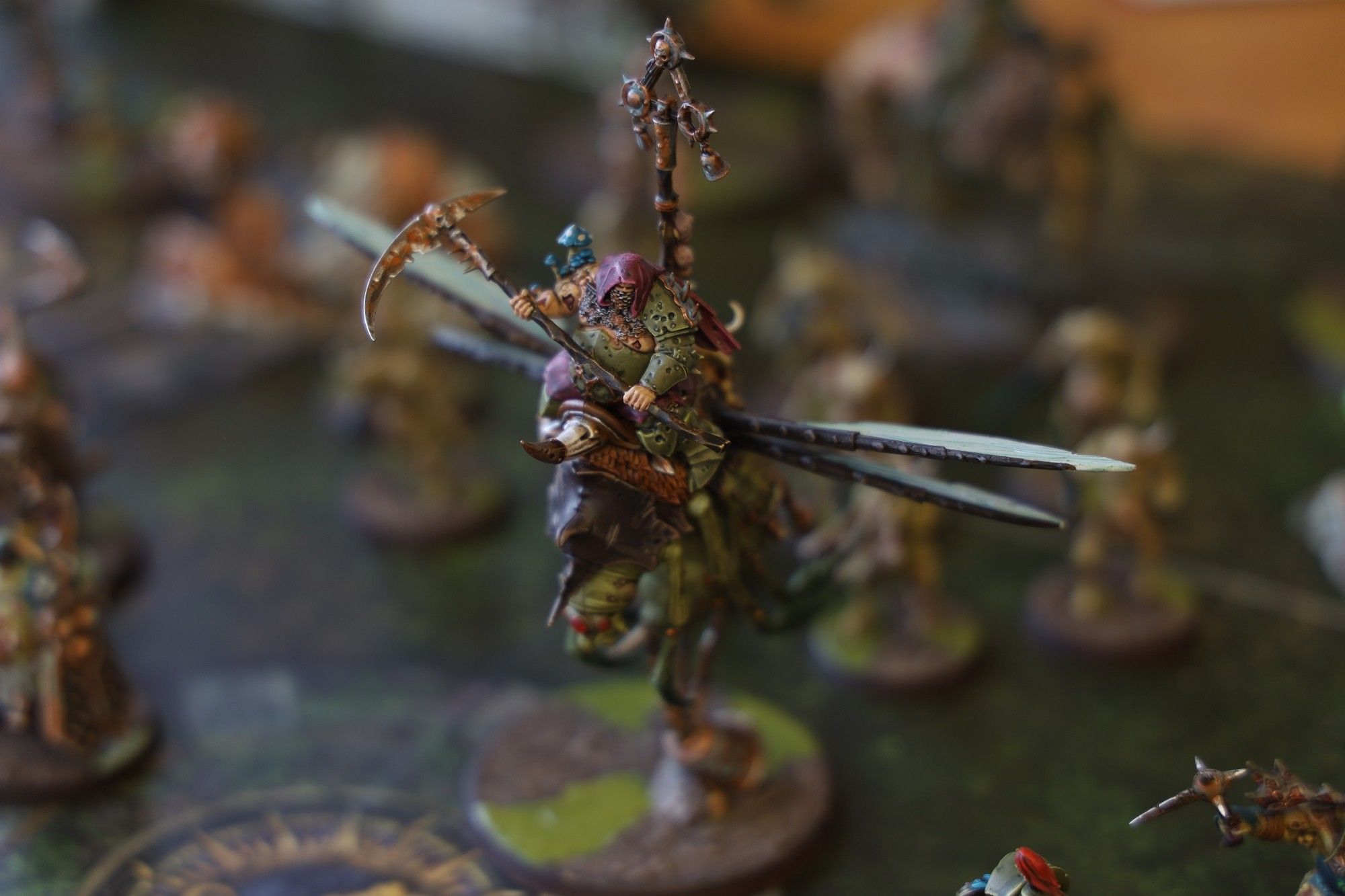 Selection of models from Games Workshop from the Maggotkin of Nurgle faction.