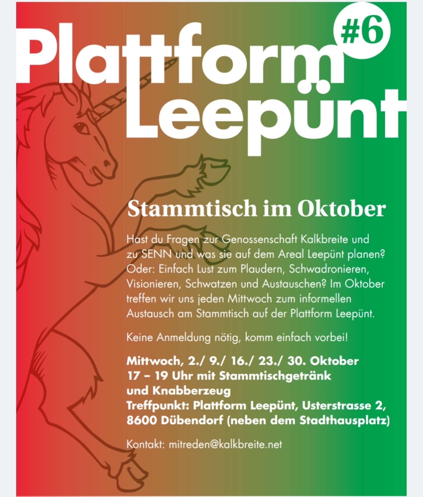 Plattform Leepünt im Oktober. Details siehe Link im Beitrag