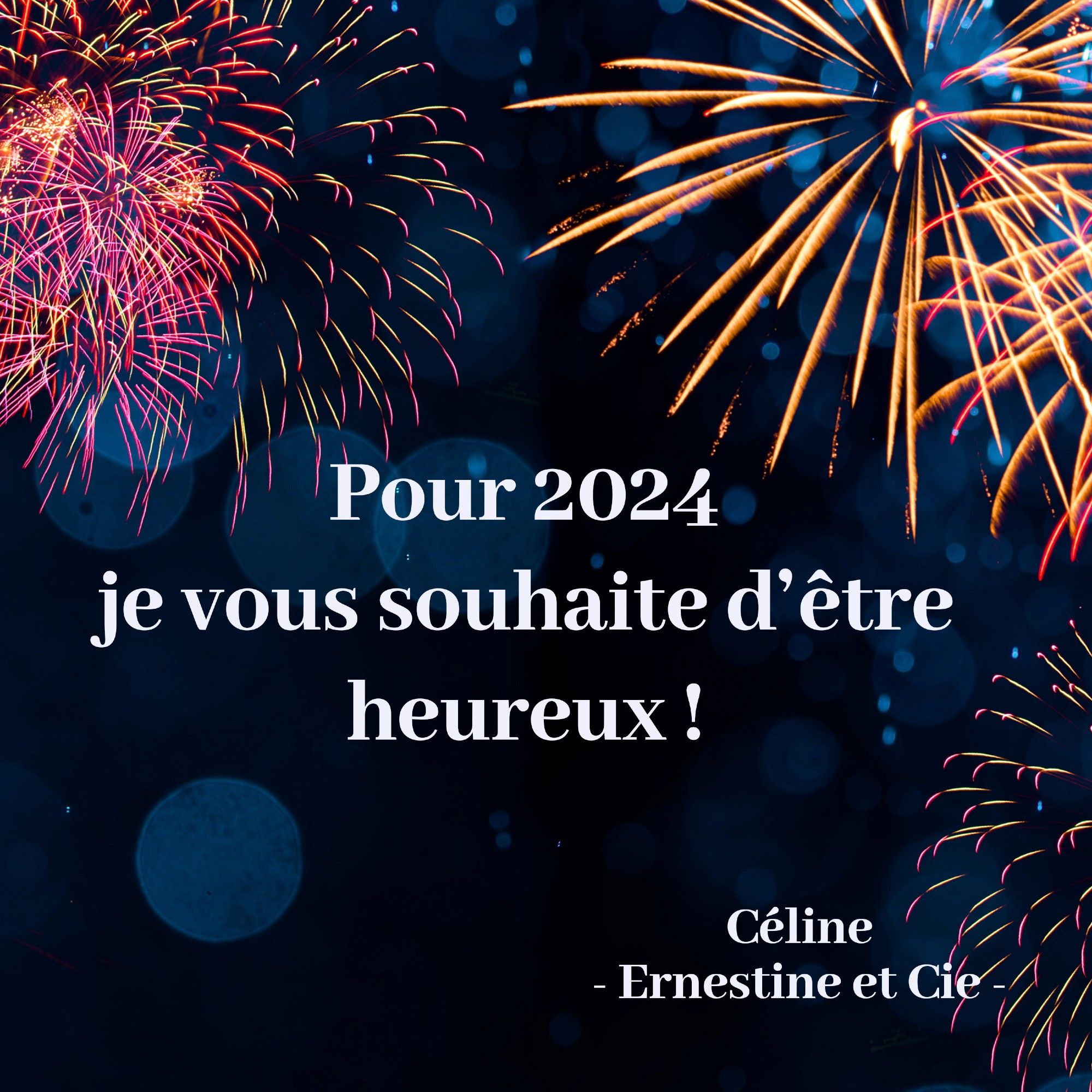 Pour 2024 je vous souhaite d'être heureux !