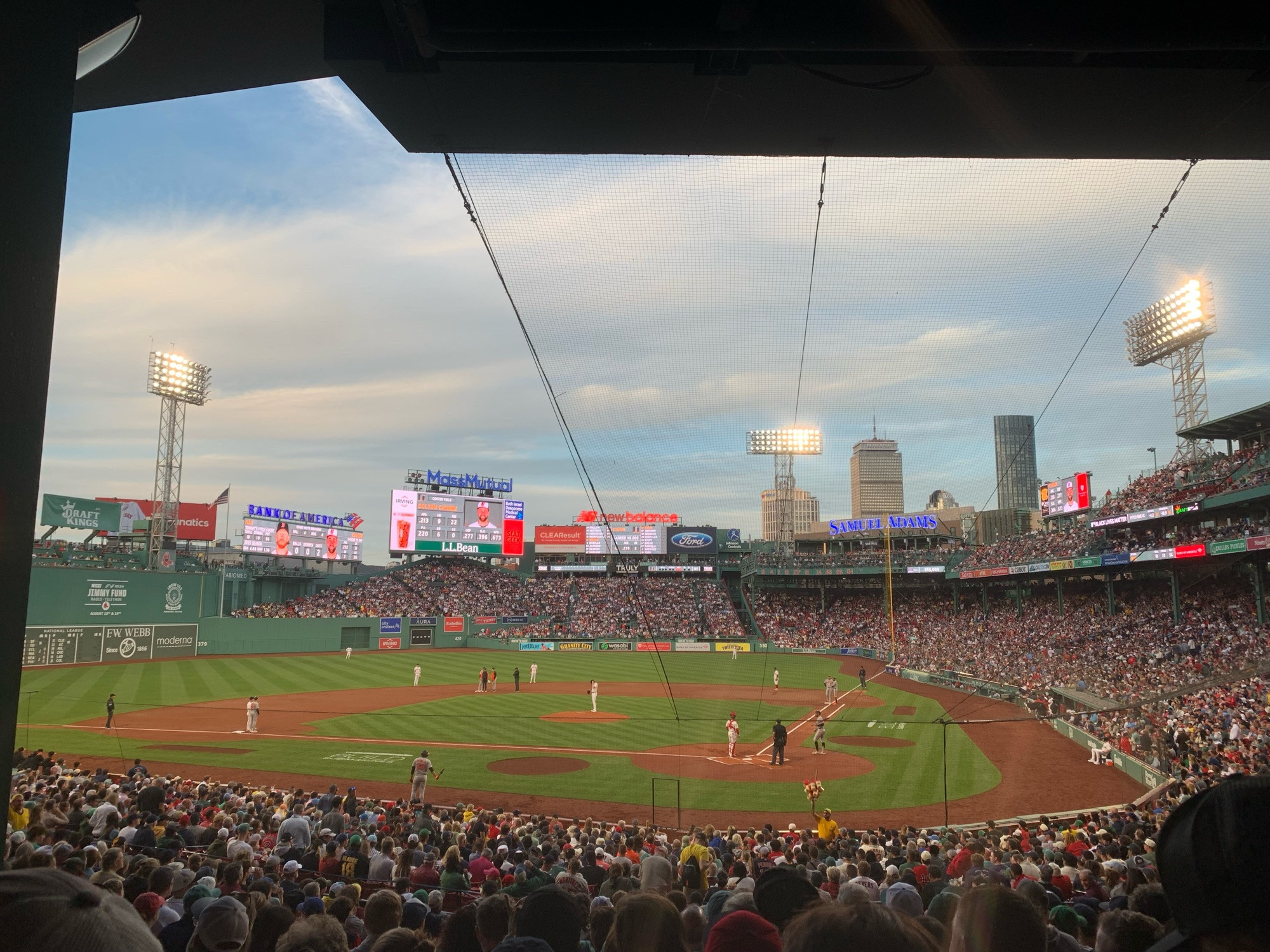 Fenway Park from behind home.