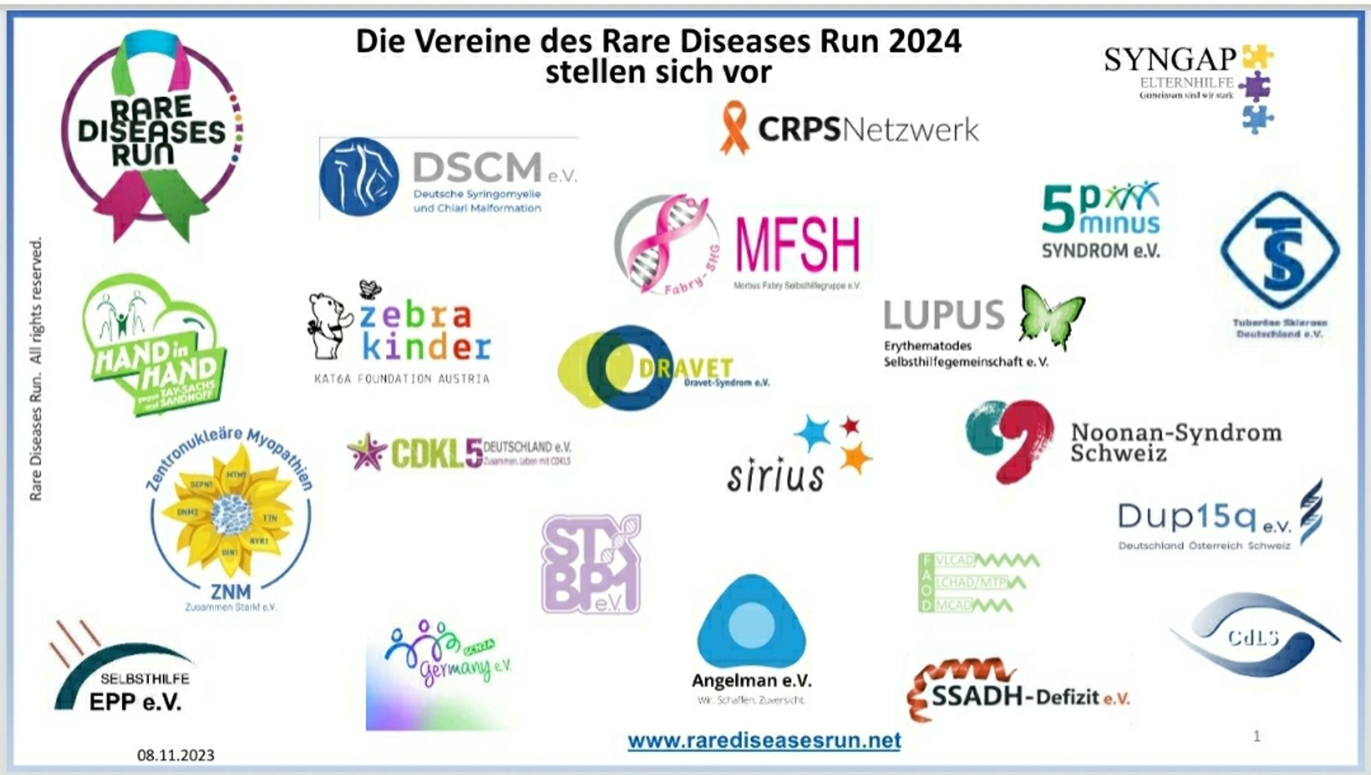 Die Vereine des RareDiseasesRun 2024 stellen sich vor

Logos der 22 teilnehmenden Vereine