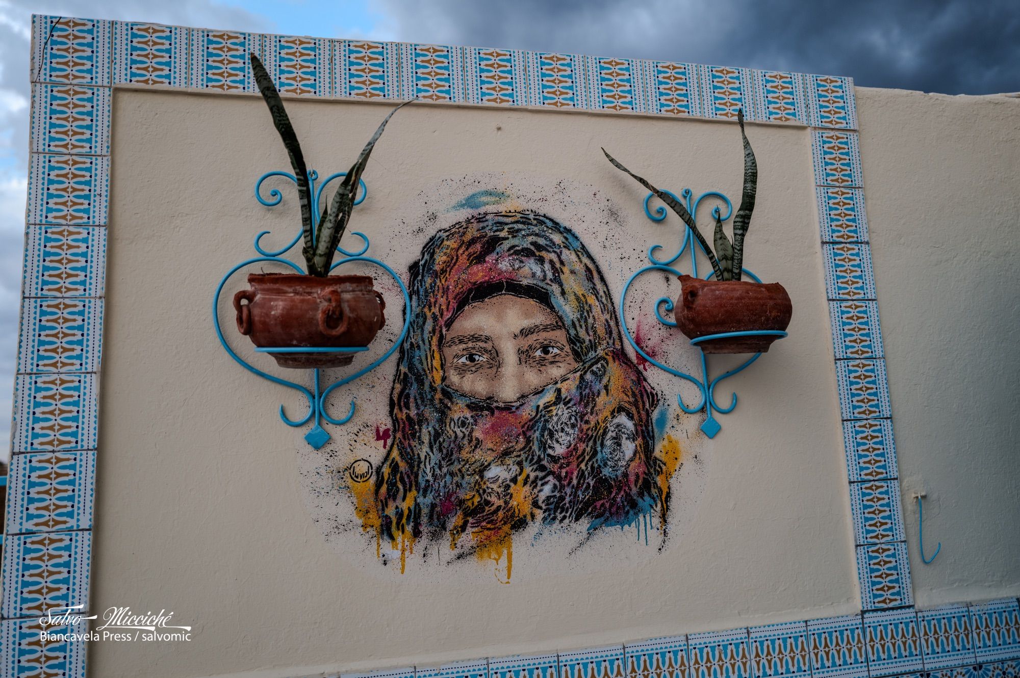 Islamic art: graffito in Qayrawan, Tunisia 🇹🇳