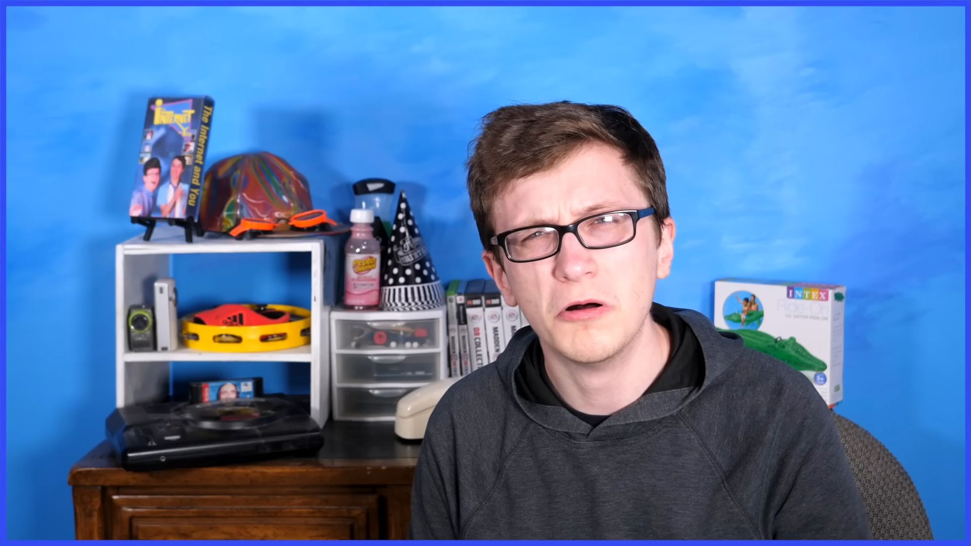 Scott looking absolutely disgusted at the viewer