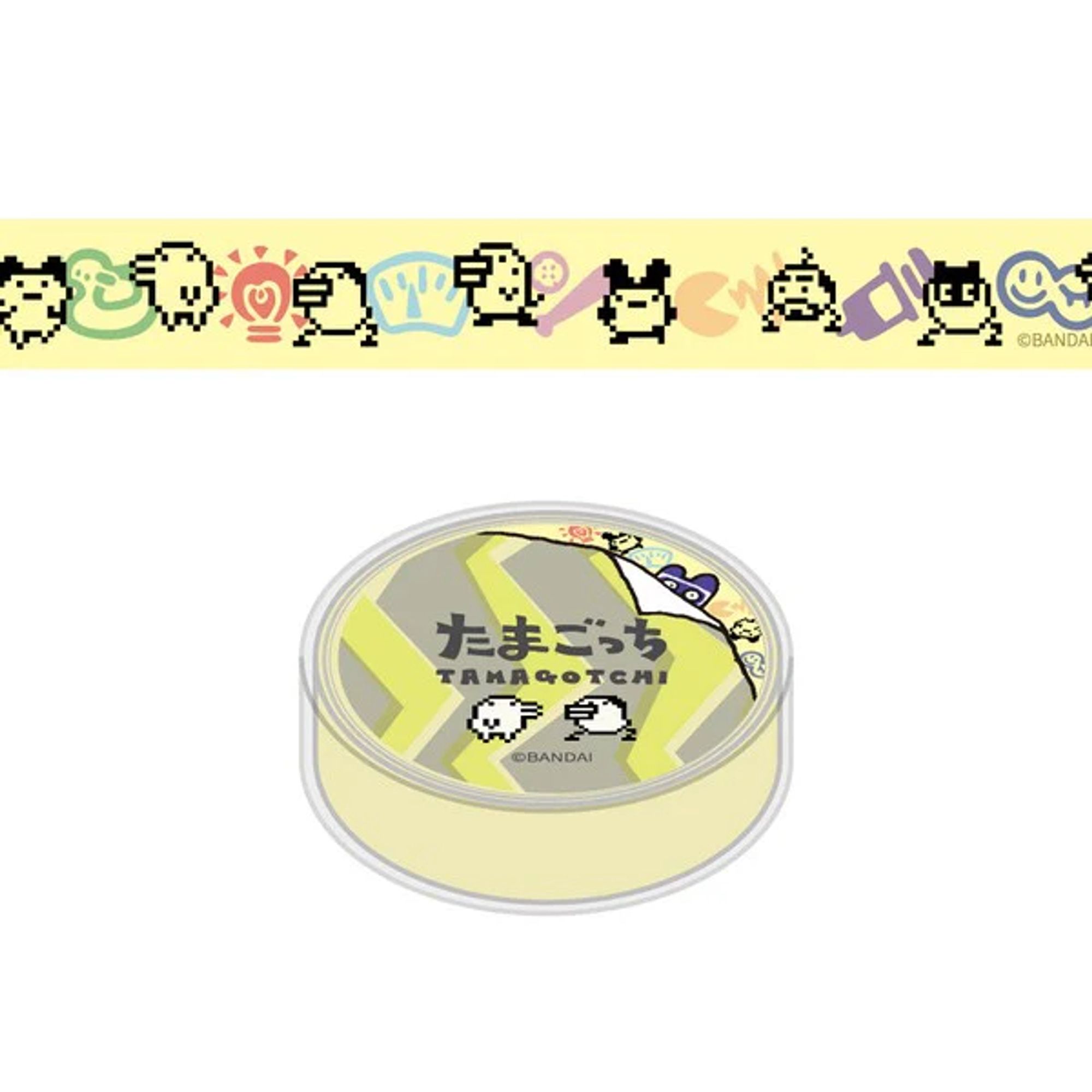 A promotional image of Tamagotchi-themed washi tape.