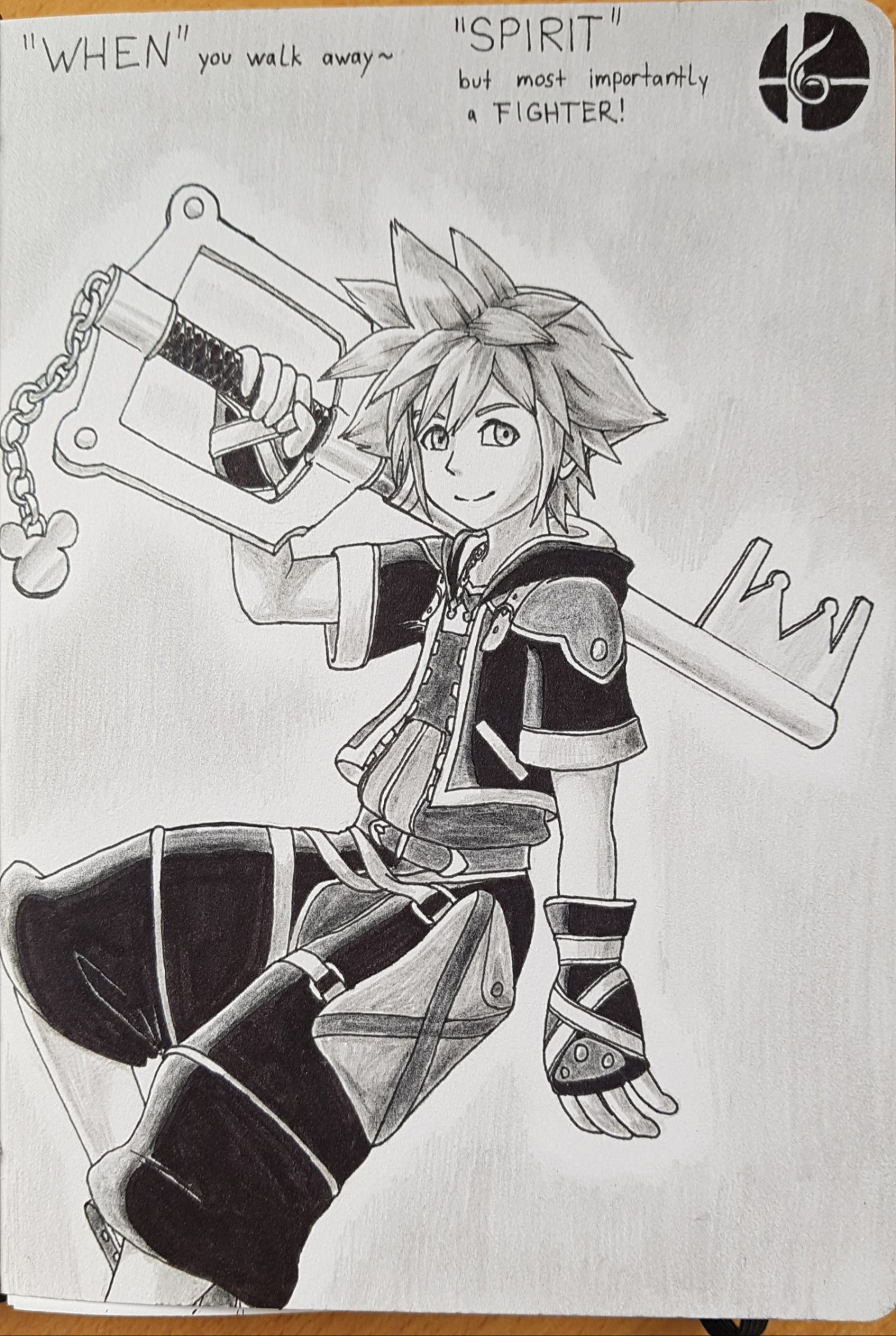 Sora from Kingdom Hearts - drawn at the day of his Smash announcement