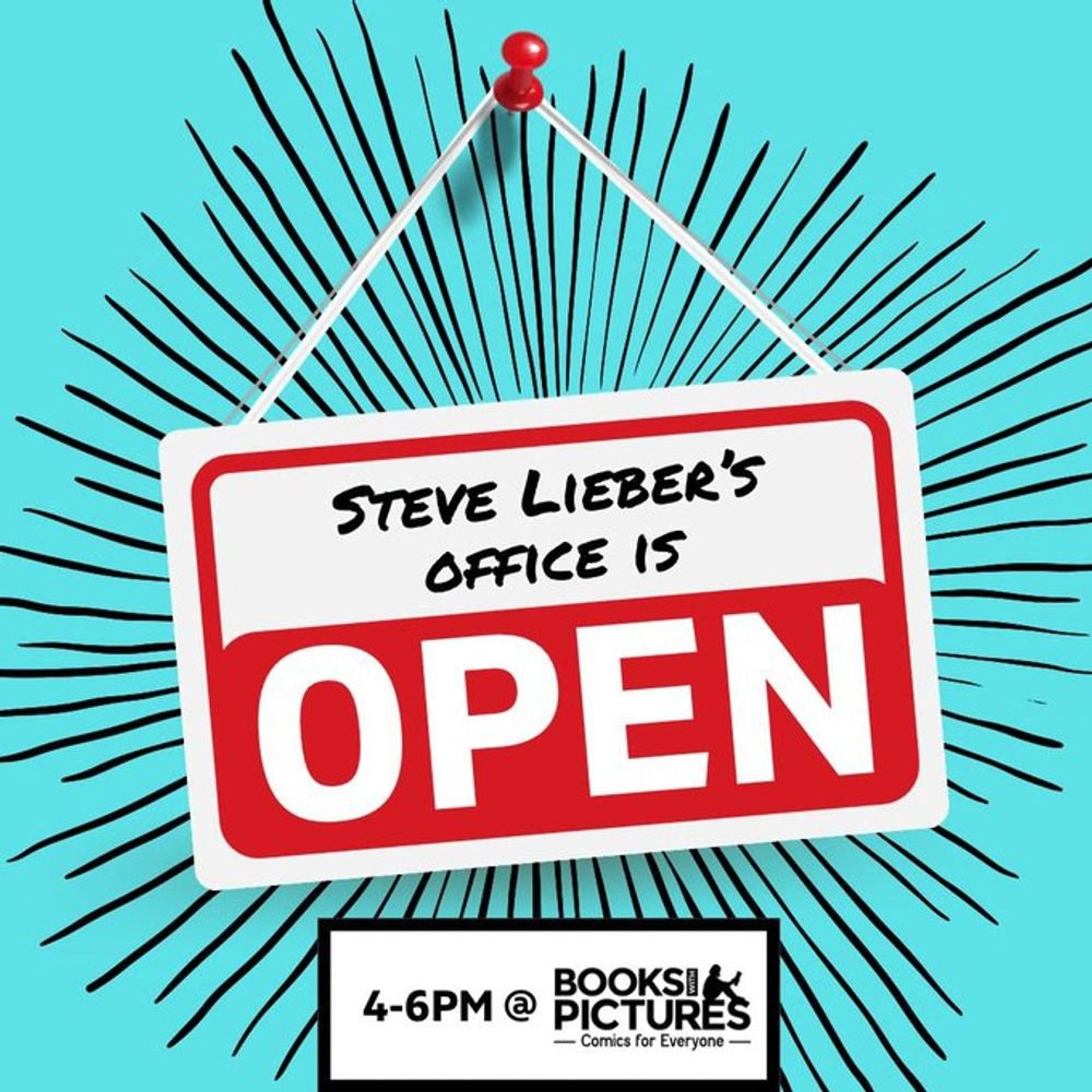 Promo art for Steve Lieber's office hours at Books With Pictures