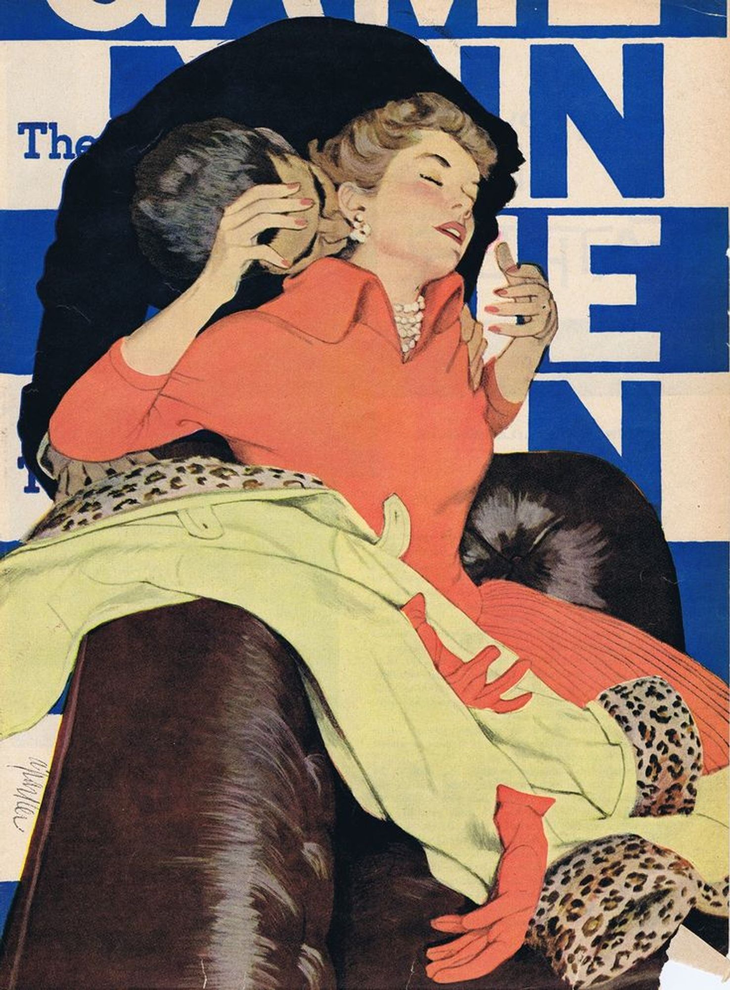 Magazine illustration by mid-century master Al Parker.