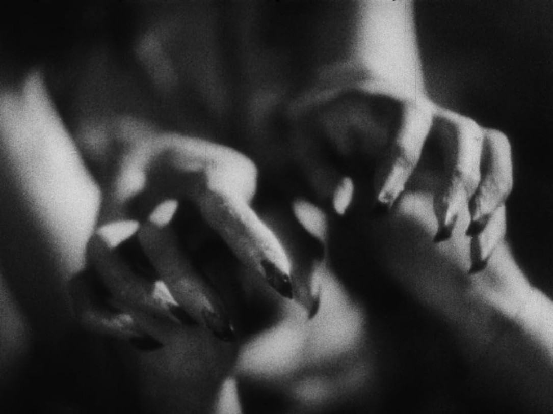 an image of the panther woman's hands holding the hands of another character, her finger nails sharp like a cat's