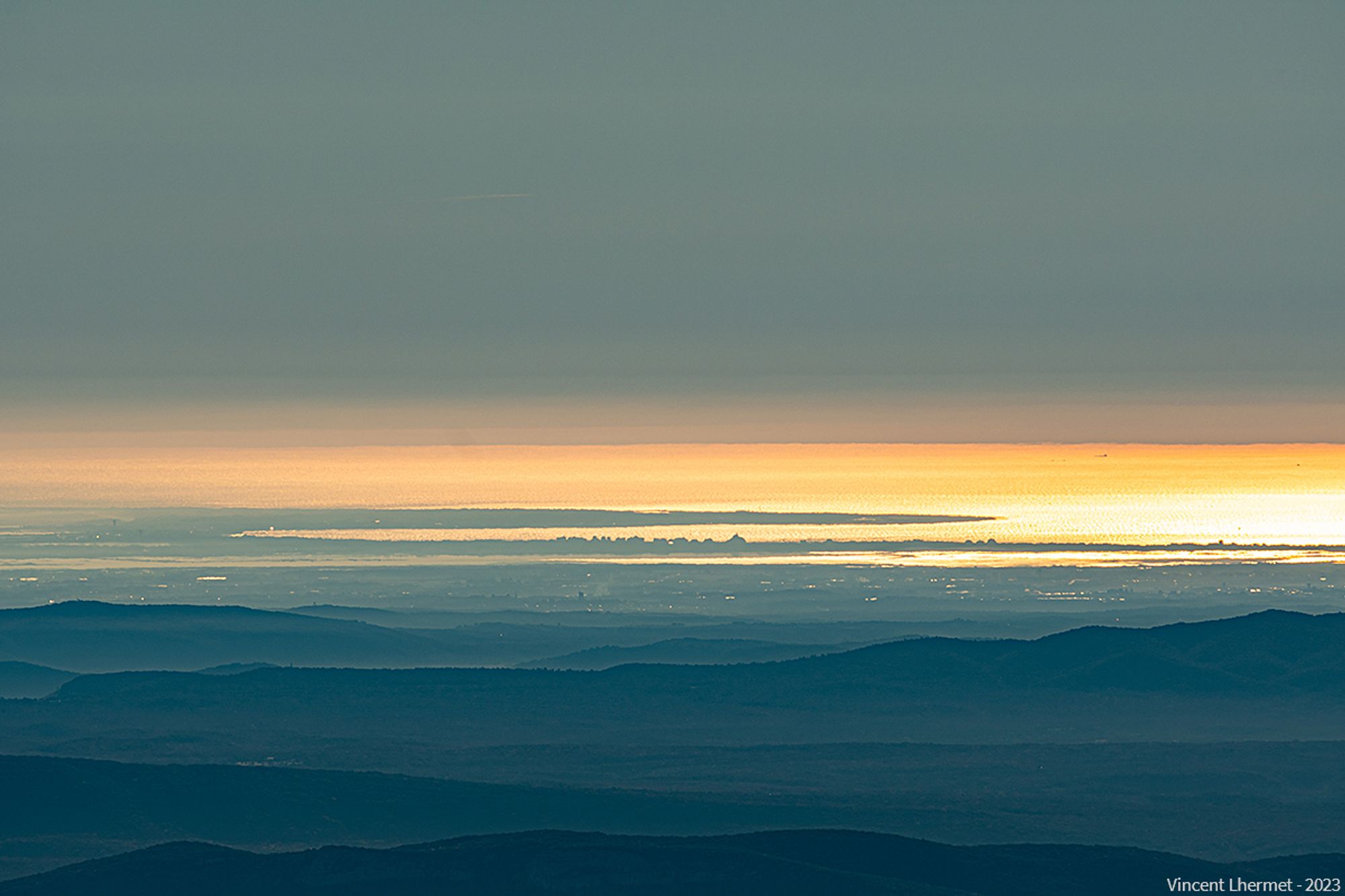 Vue sur la Méditerranée depuis l'Aigoual