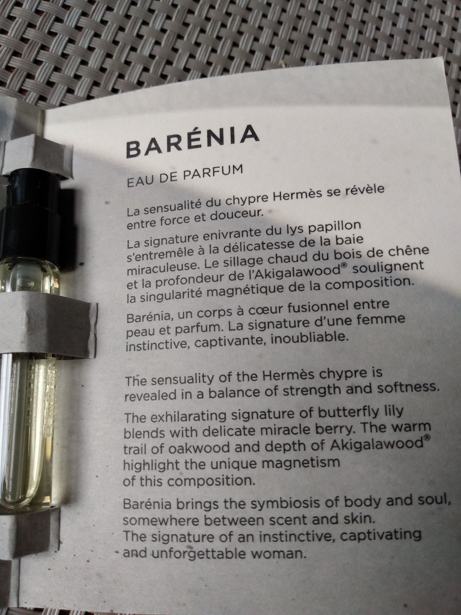 It's the general blurb about sensuality, miracle berry and becoming an unforgettable woman.

You might like it, I'm not impressed.