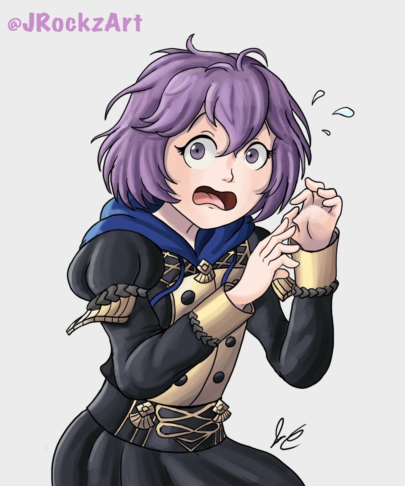 Fanart of Bernadetta from Fire Emblem Three Houses.