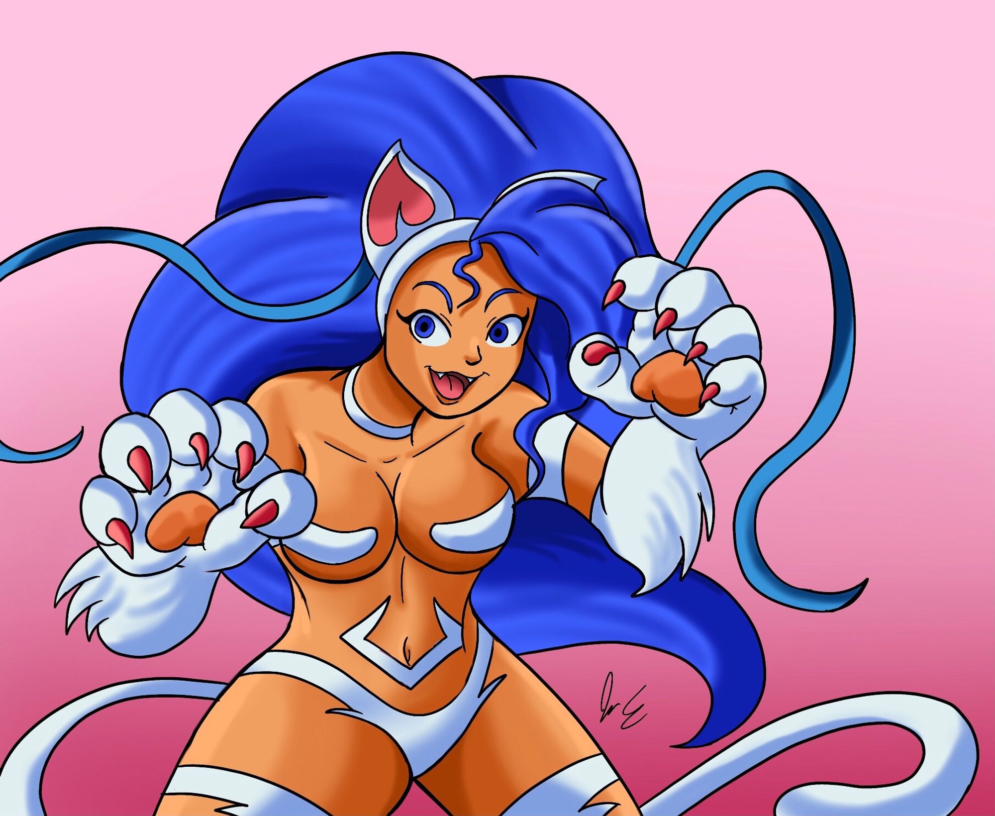 Fanart of Felicia from Darkstalkers.