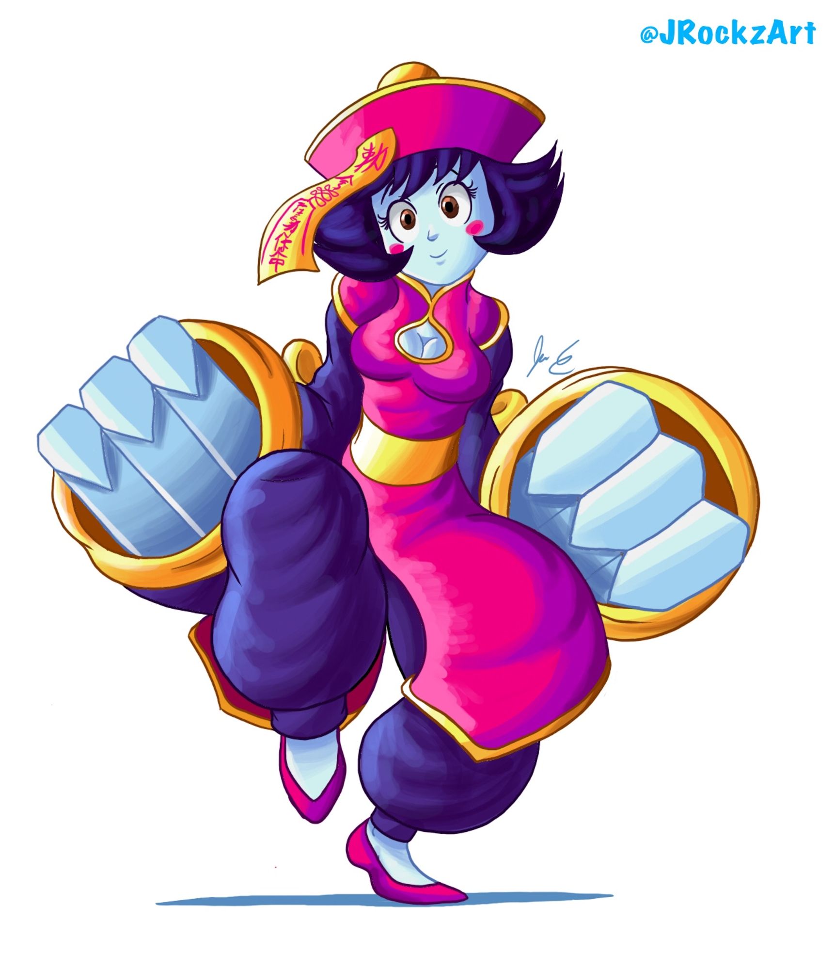 Fanart of Hsien Ko / Lei Lei from Darkstalkers.