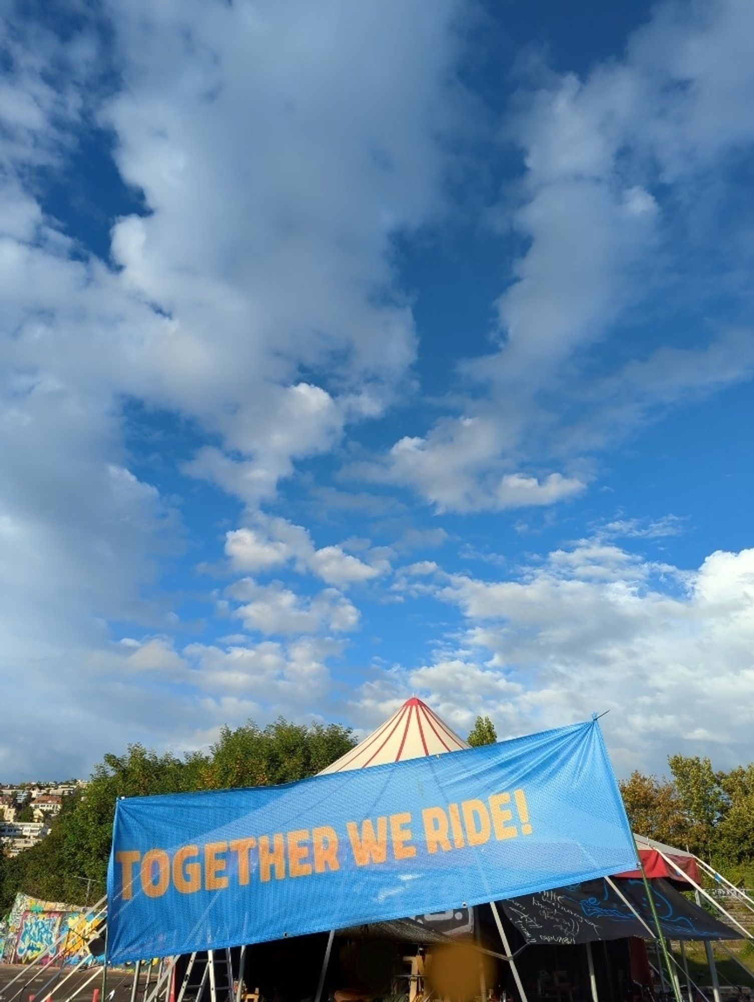 "Together we ride" Banner