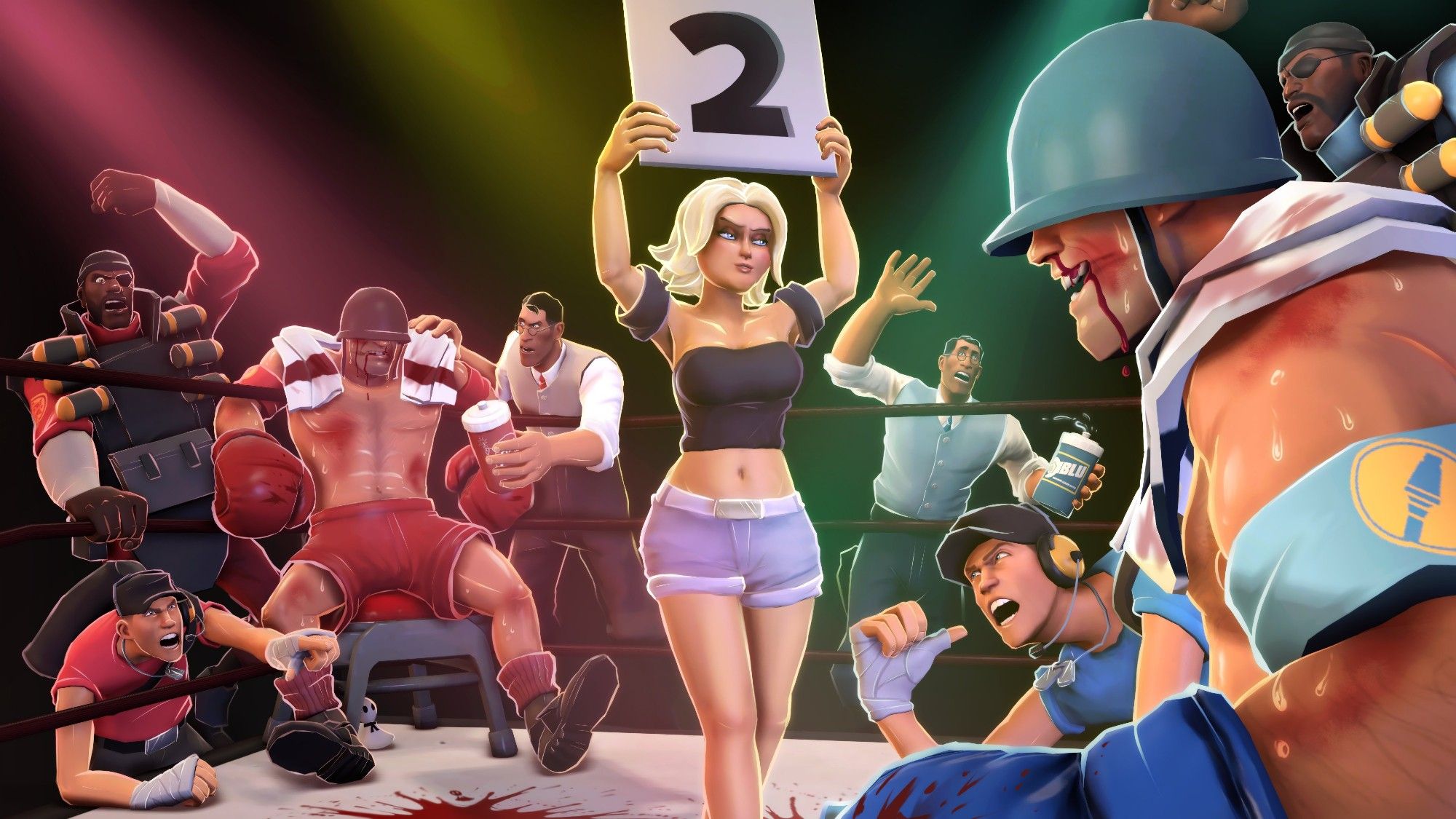 Promotional poster for Lockdown Throwdown TF2 6v6 Cup for KritzKast & Phoenix Red.