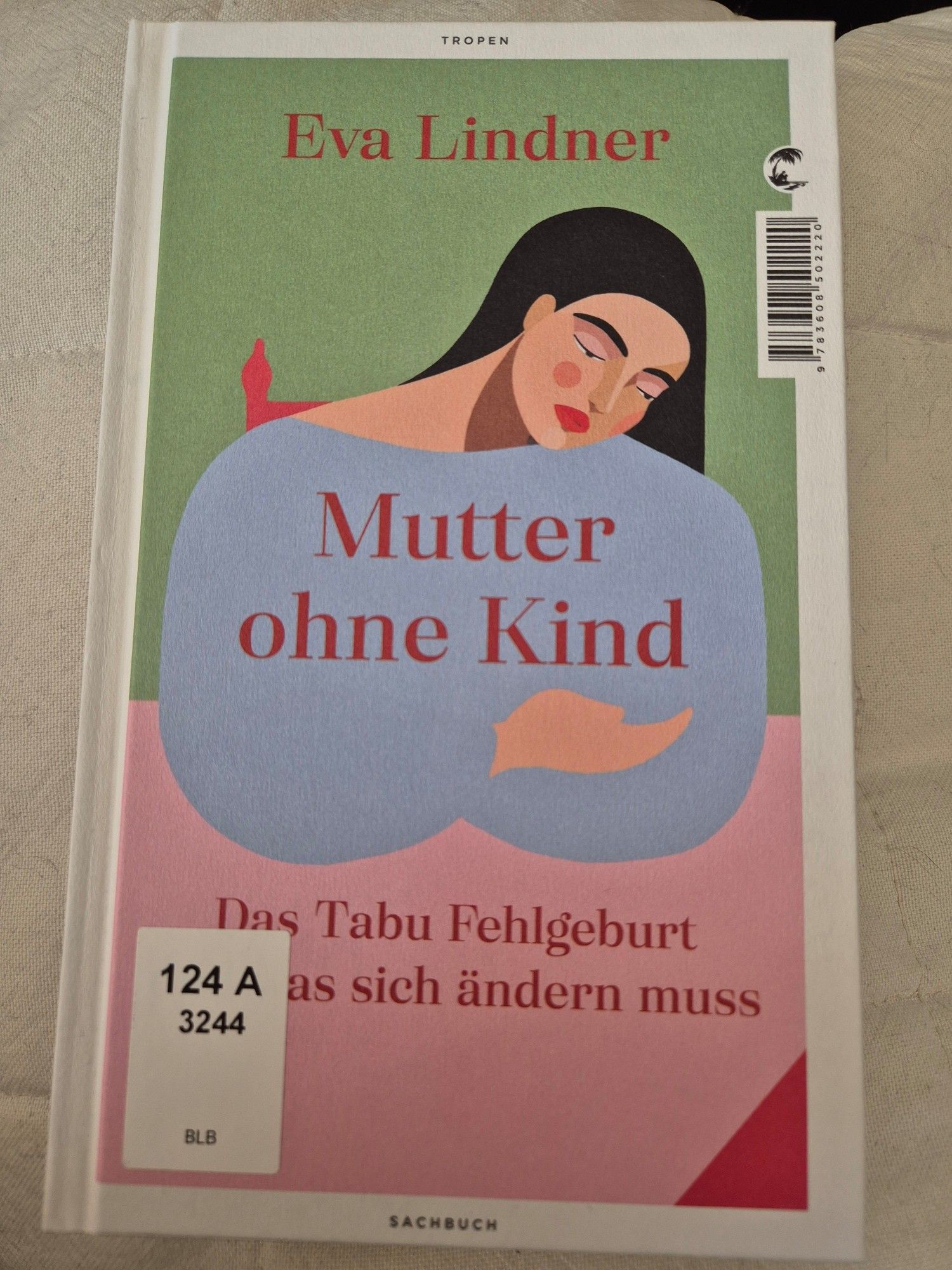 Buchtitel
Autorin: Eva Lindner 
Titel: Mutter ohne Kind - Das Tabu Fehlgeburt und was sich ändern muss