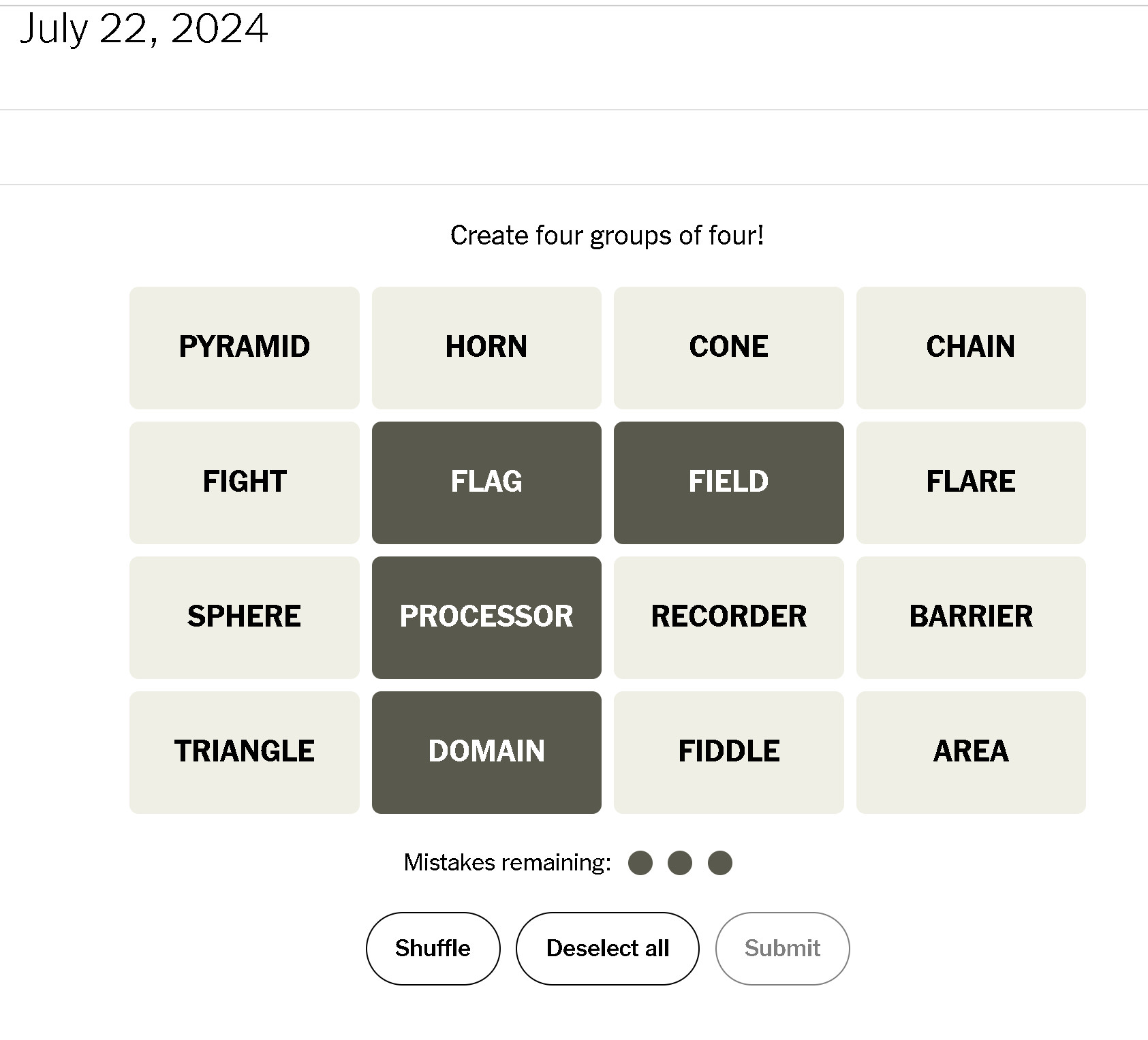 Flag, Field, Processor, and Domain group together in the domain of "full stack progamming" if you include both low-level "on the metal" programming such as GPU code for data science or other work but also have to deal with code (variables are called fields in some programming langs) and also deal with the web or networking aspect of your project.