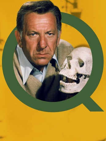 Quincy M.E. and a skeleton 