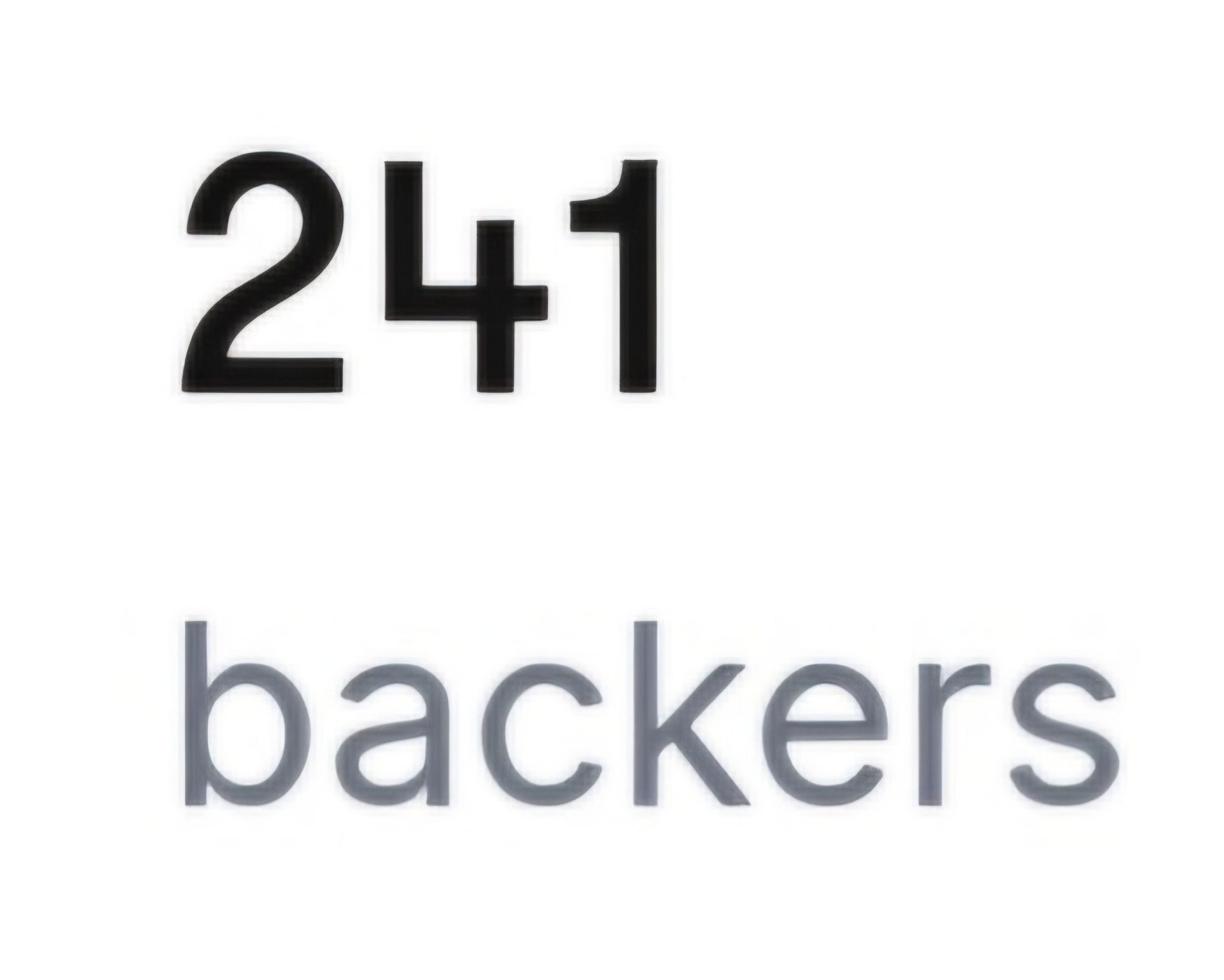 241 Backers