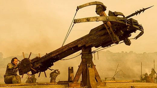 A giant crossbow from the tv show "Game of Thrones" that was used to shoot dragons out of the sky (spoilers for Game of Thrones)