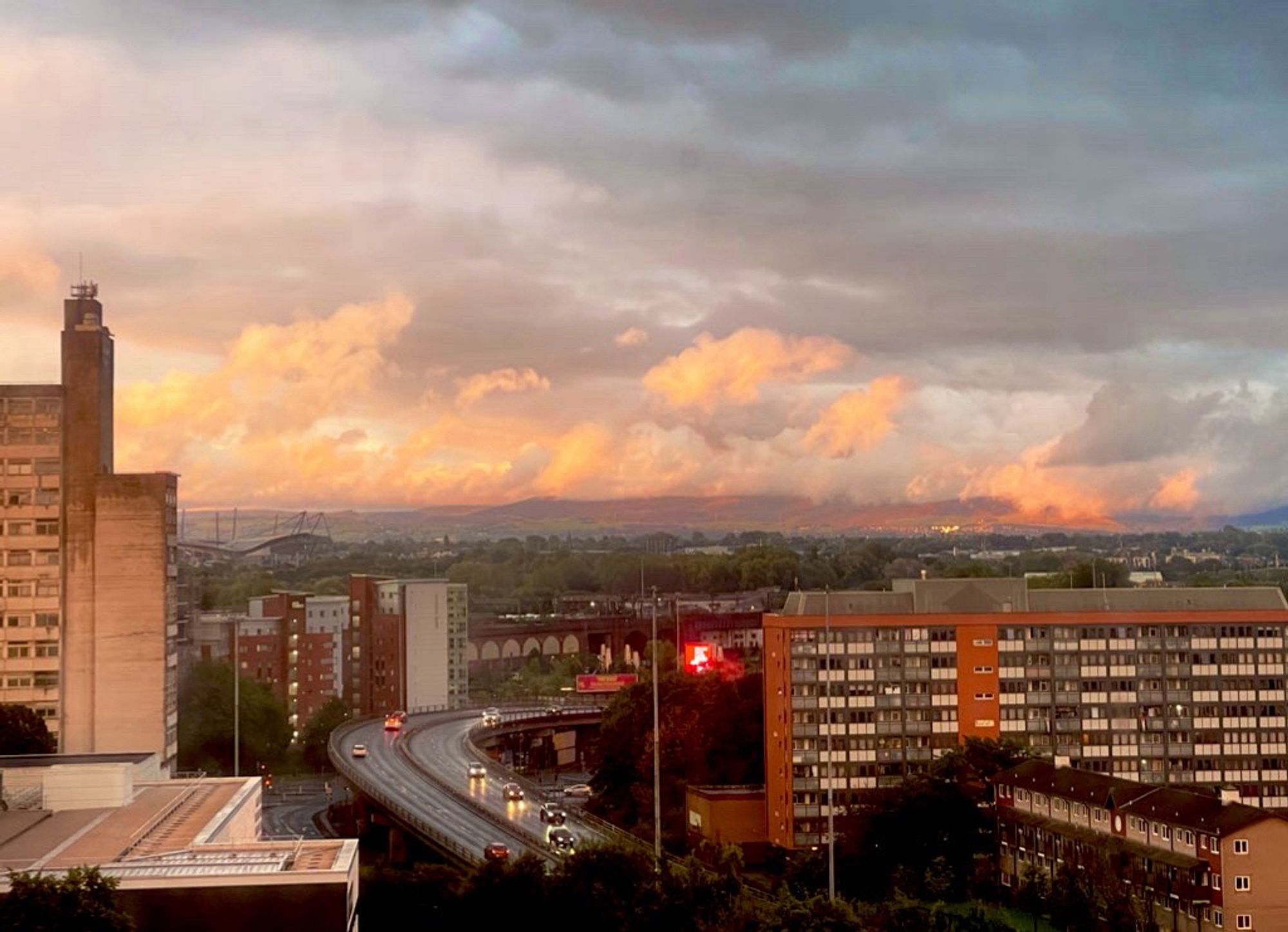 Manchester view of moors