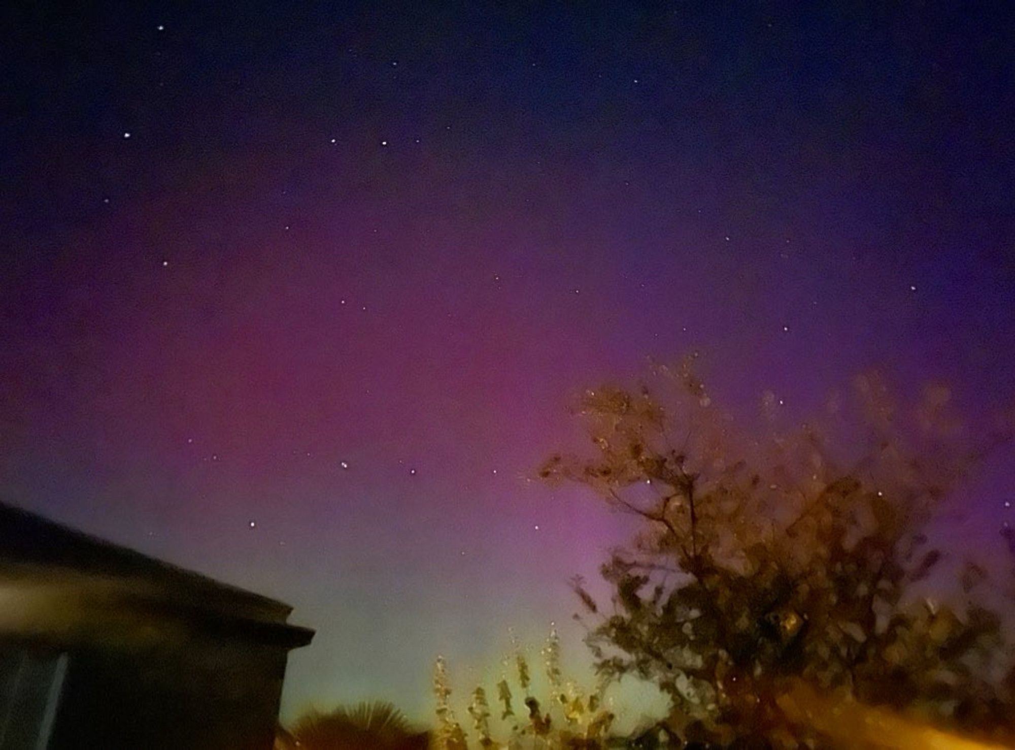 Northern lights in Alnwick