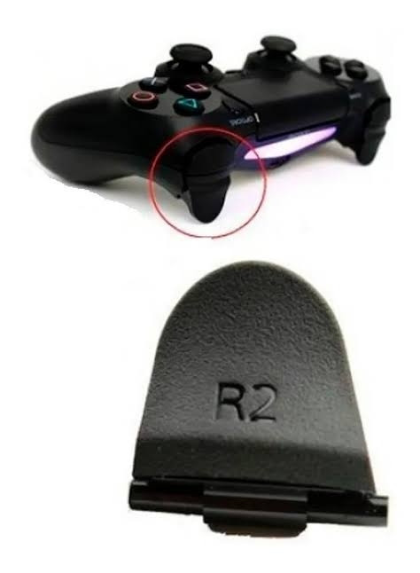 controle de video game com botoes r1 e r2 de gatilho