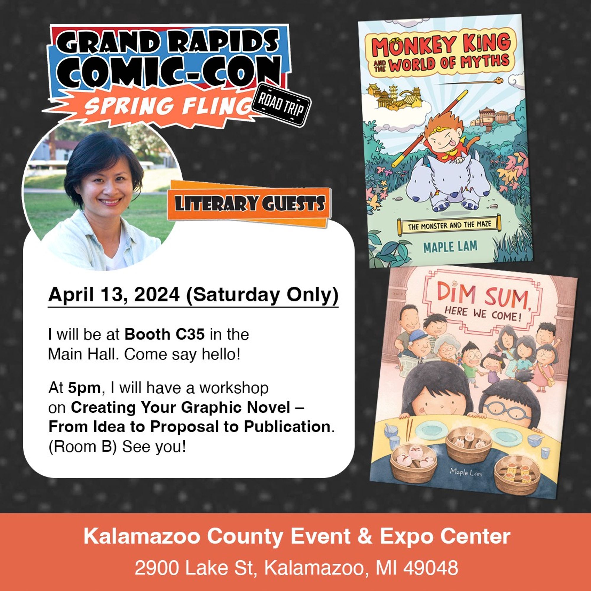 I will be at Grand Rapids Comic Con this Saturday! Come say hello!