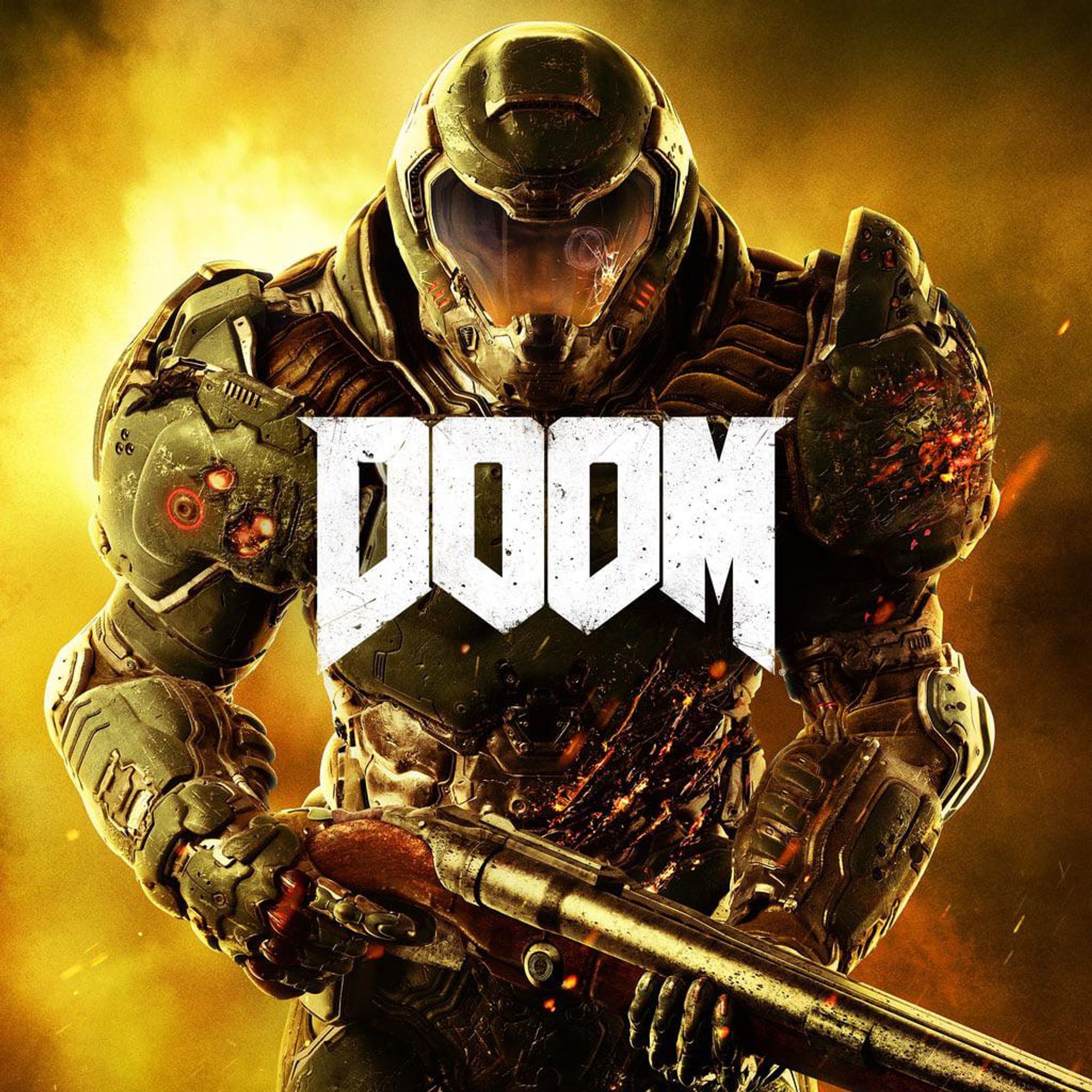 The cover art of Doom 2016