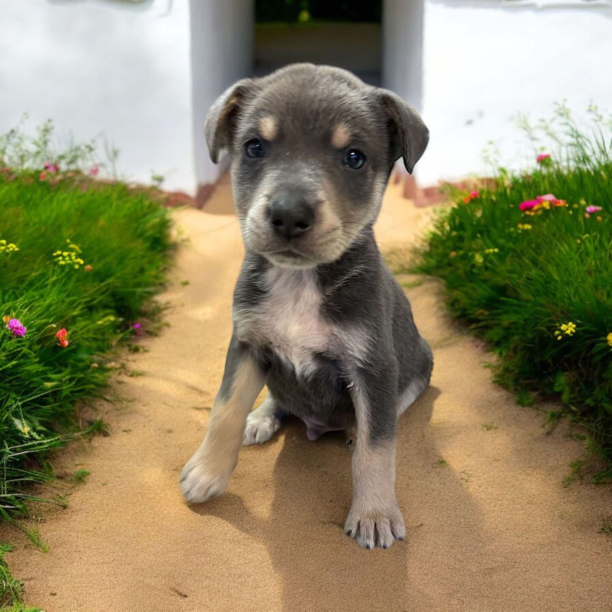 Twix is a Baby Husky mix described as: Affectionate, Brave, Curious, Friendly, Funny, Loves, Playful and Smart