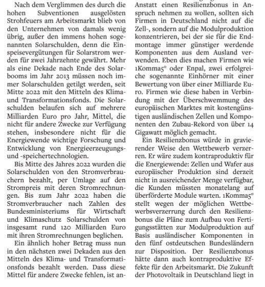 Schwurbelartikel des Fossilkapital-Kampagnenorgans WeLT