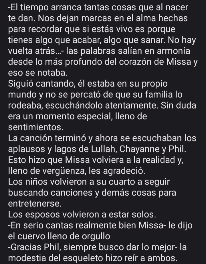 Corrección: (...) ahora se escuchaban los aplausos y halagos de Lullah, Chayanne y Phil.