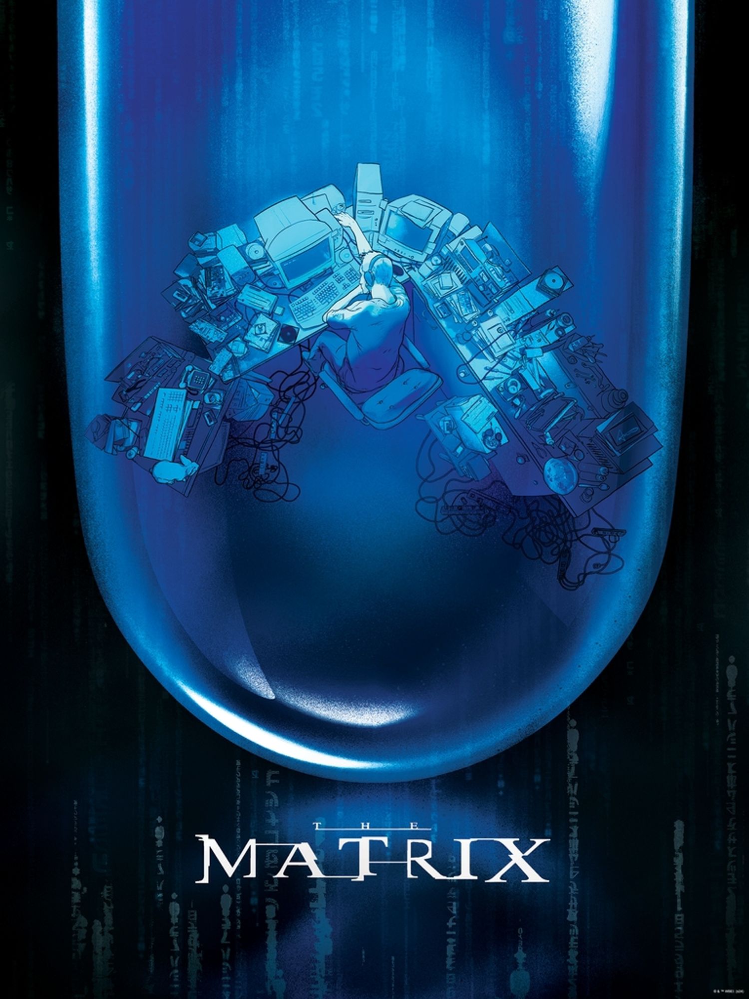 The Matrix Blue Pull poster