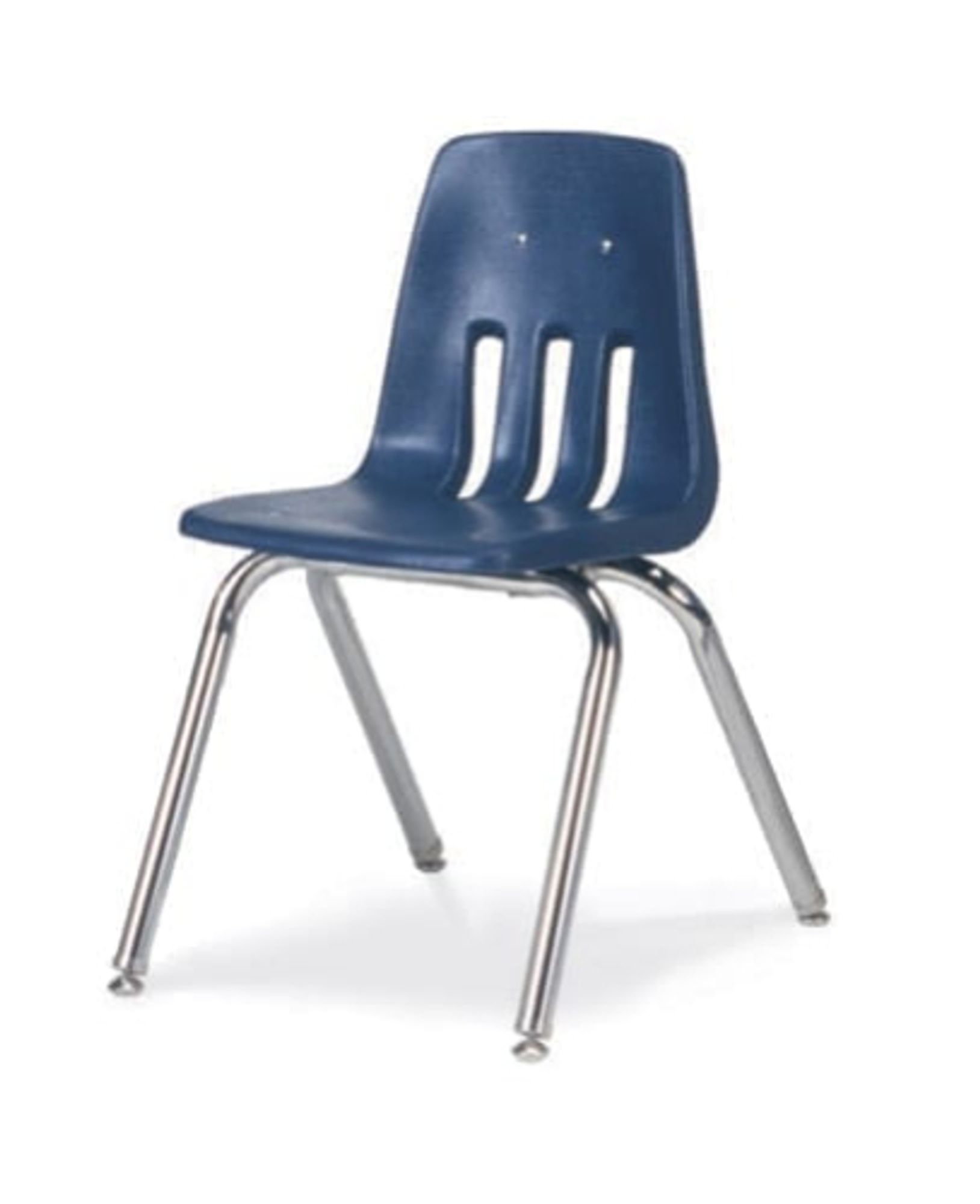 The kind of school chair that had metal legs.