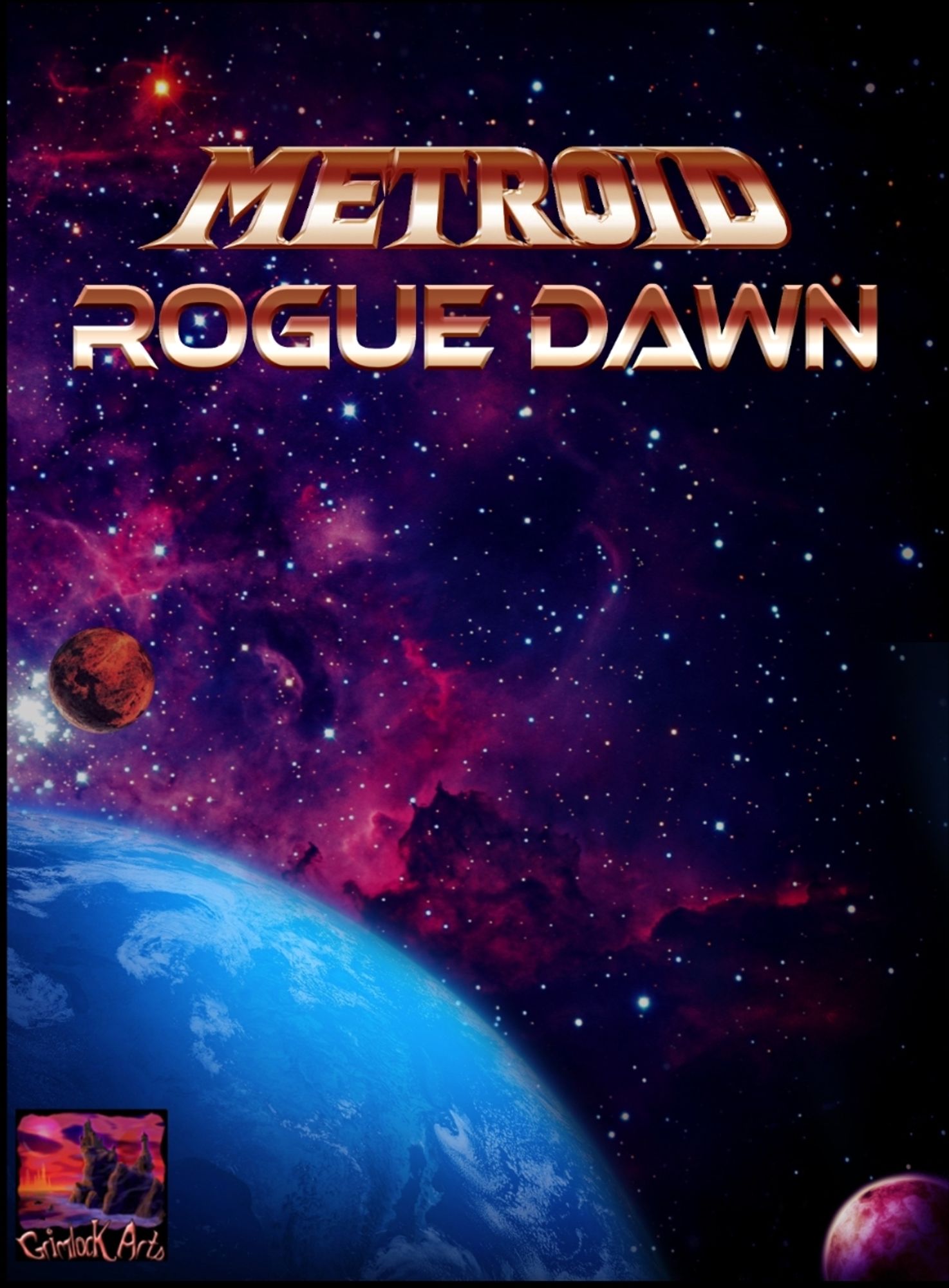 A stellar-ific cover for Metroid Rogue Dawn.