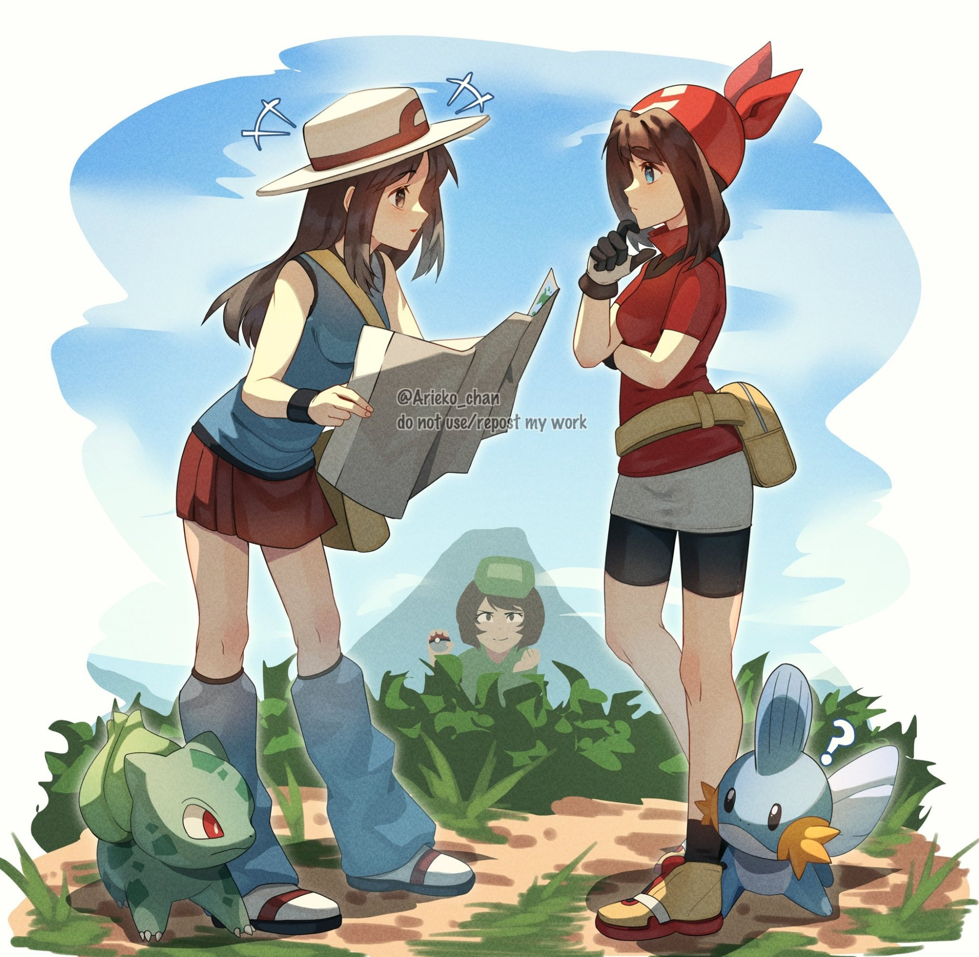 Leaf visits Hoenn and May is her tour guide