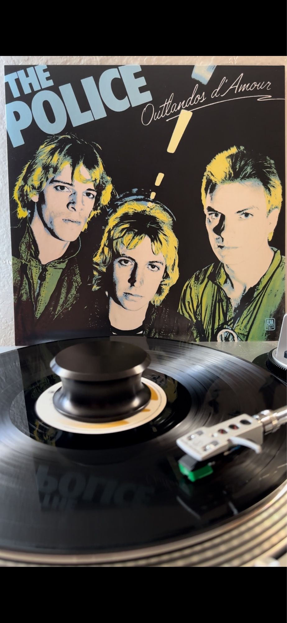 The debut album by The Police, Outlandos d’Amour, released on this day in 1978