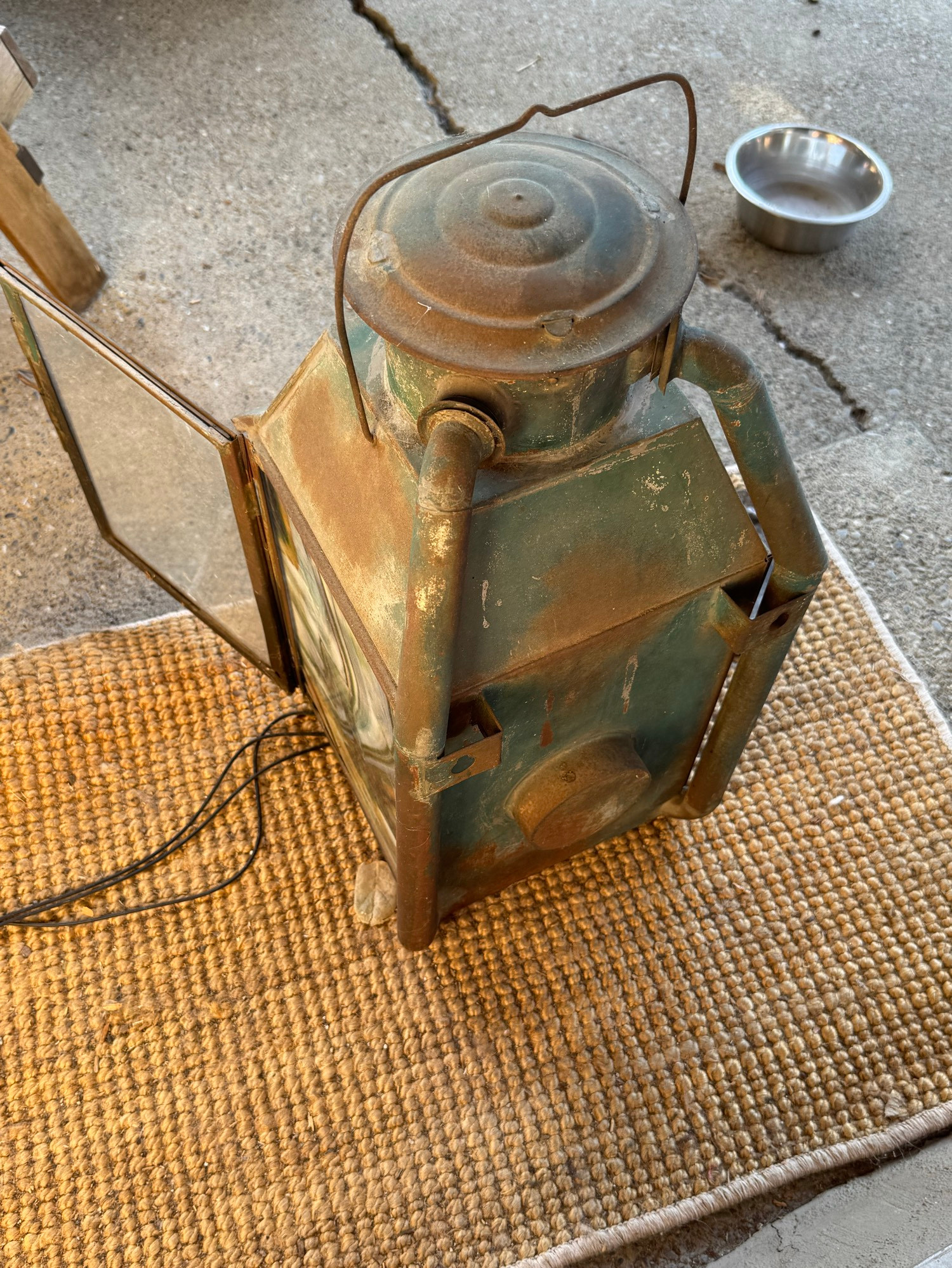 An old railway station lantern 