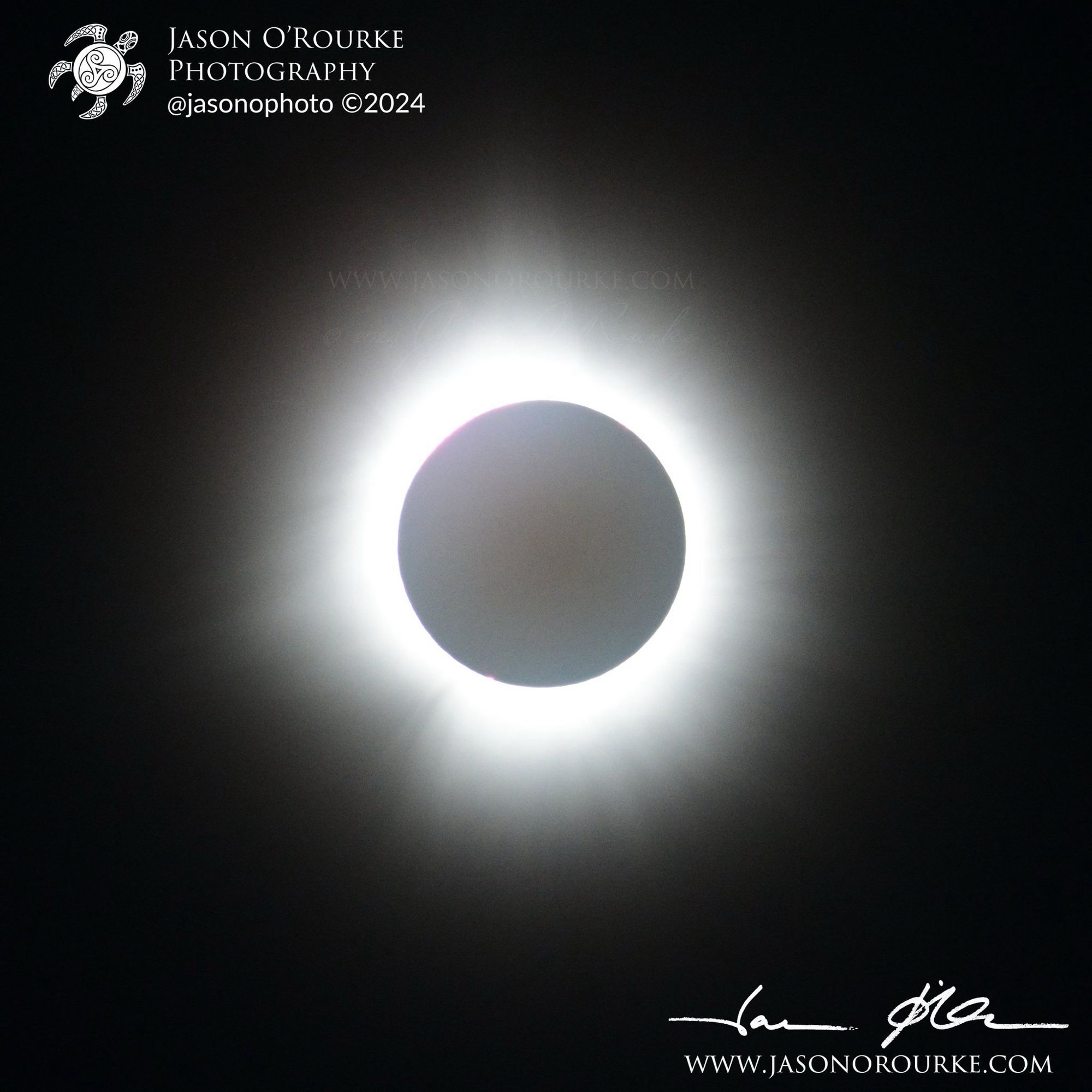 Totality as seen at the base of Whiteface Mountain in Wilmington, New York.