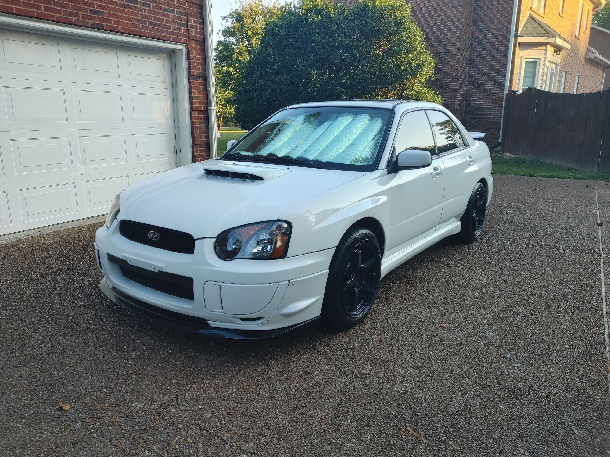 A clean 2005 Subaru WRX.