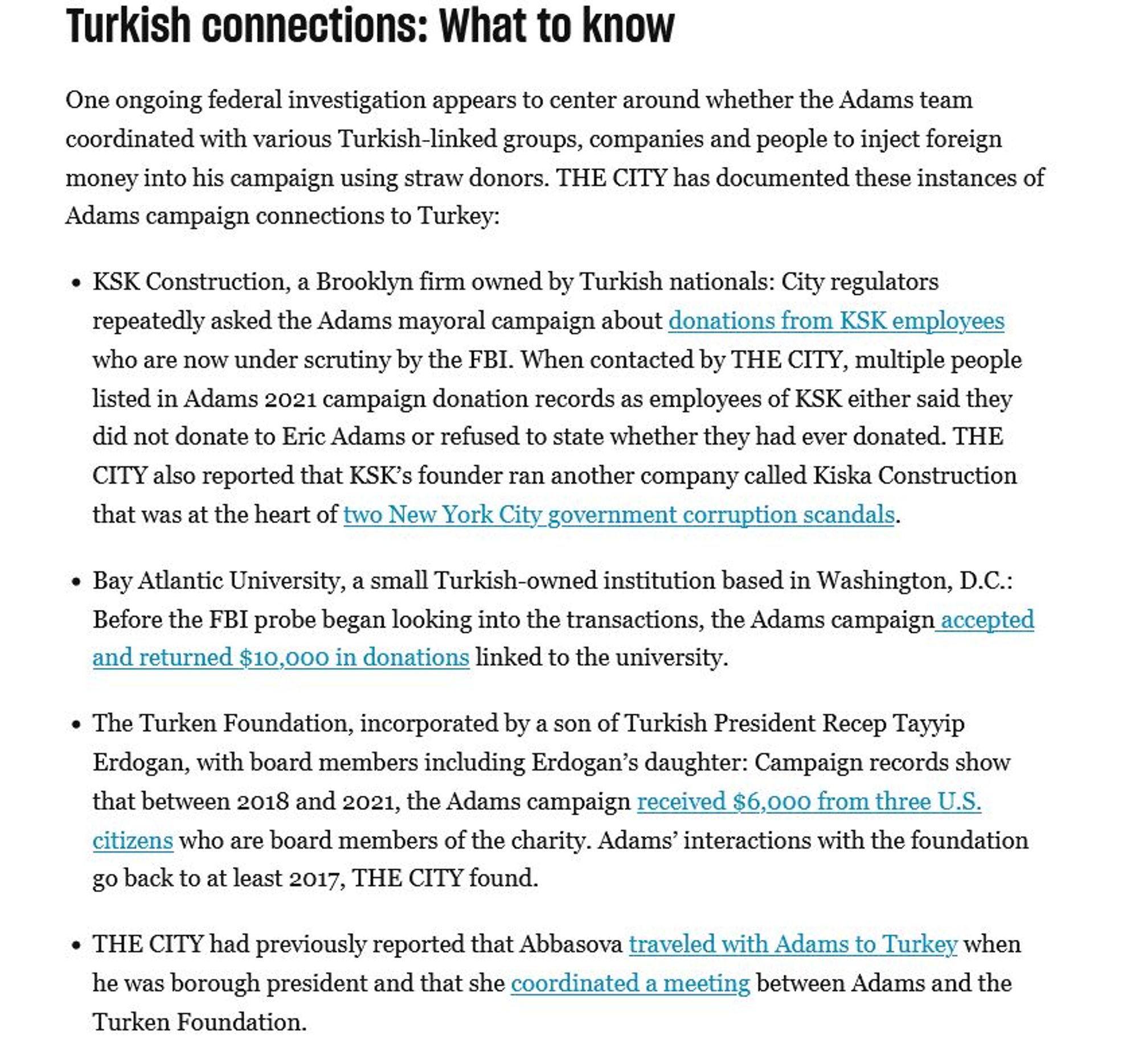 Screenshot of the linked section found here: https://www.thecity.nyc/2024/09/09/fbi-investigation-eric-adams-aides-inner-circle-guide/#h-turkish-connections-what-to-know