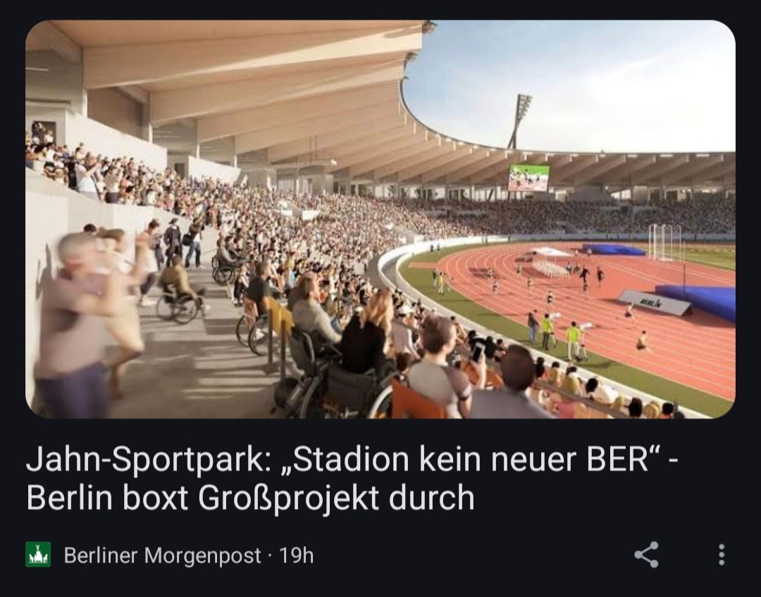 Screenshot 13.06.24 Berliner Morgenpost: Jahn-Sportpark: Stadion kein neuer BER - Berlin boxt Großprojekt durch.