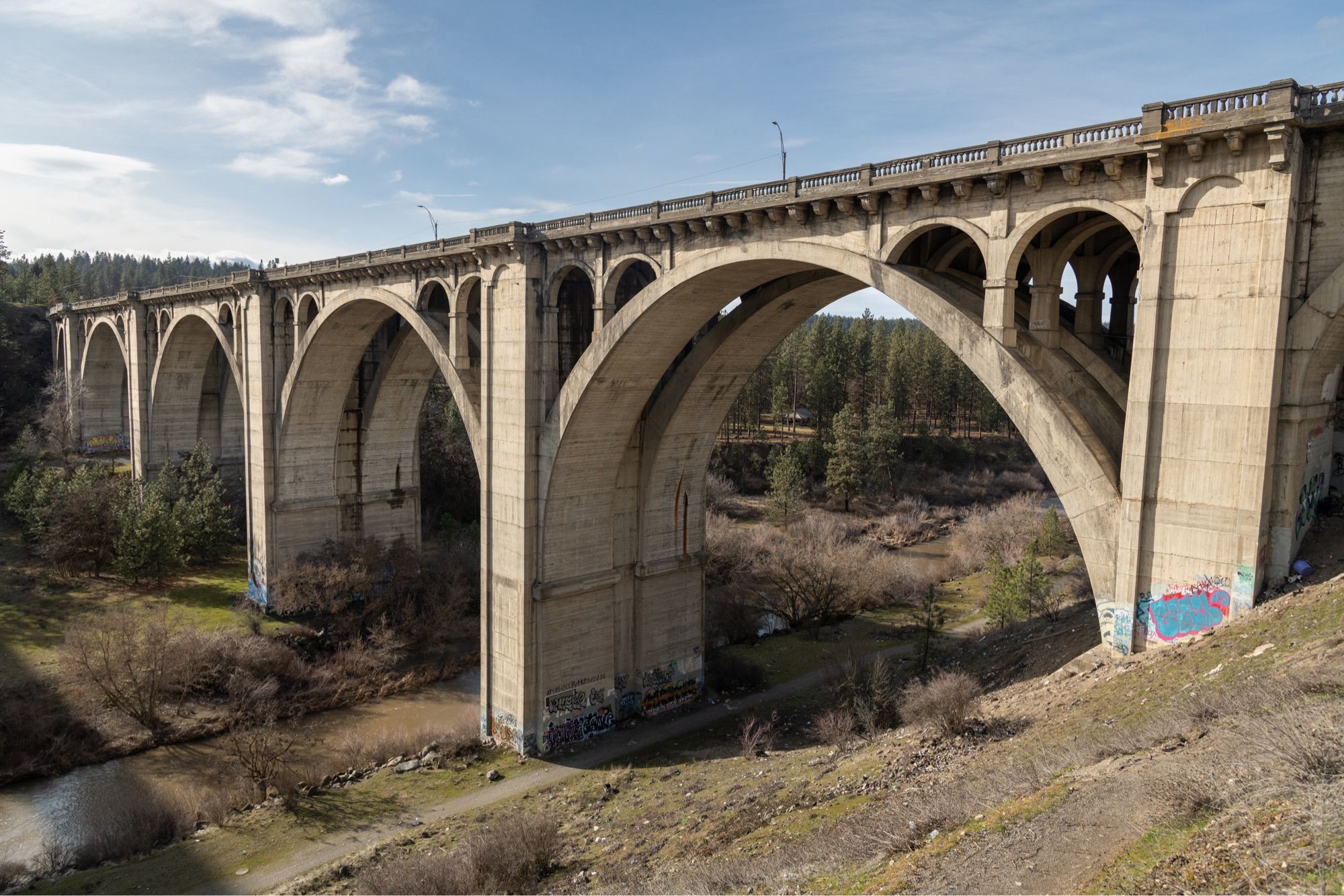 Sunset Bridge in Spokane, Wash.