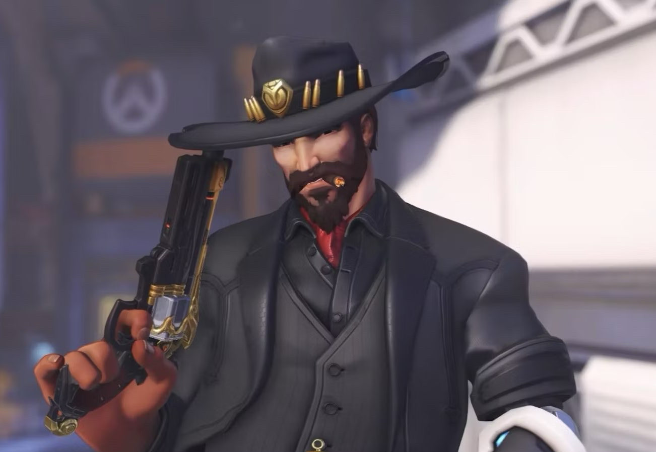 Cole Cassidy in his formal wear skin (Overwatch)