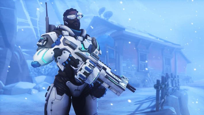 Baptiste Overwatch in his Arctic Ops skin