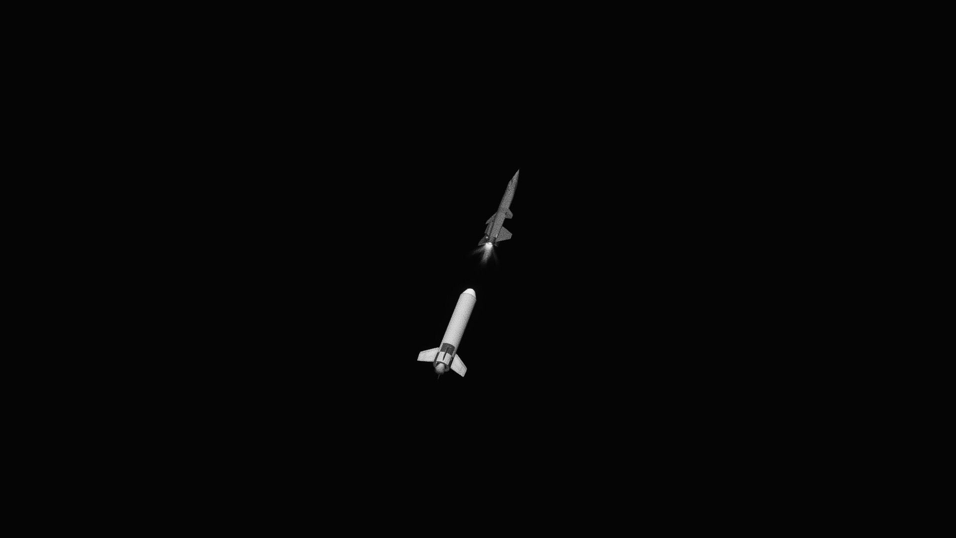 X-15 separation from booster