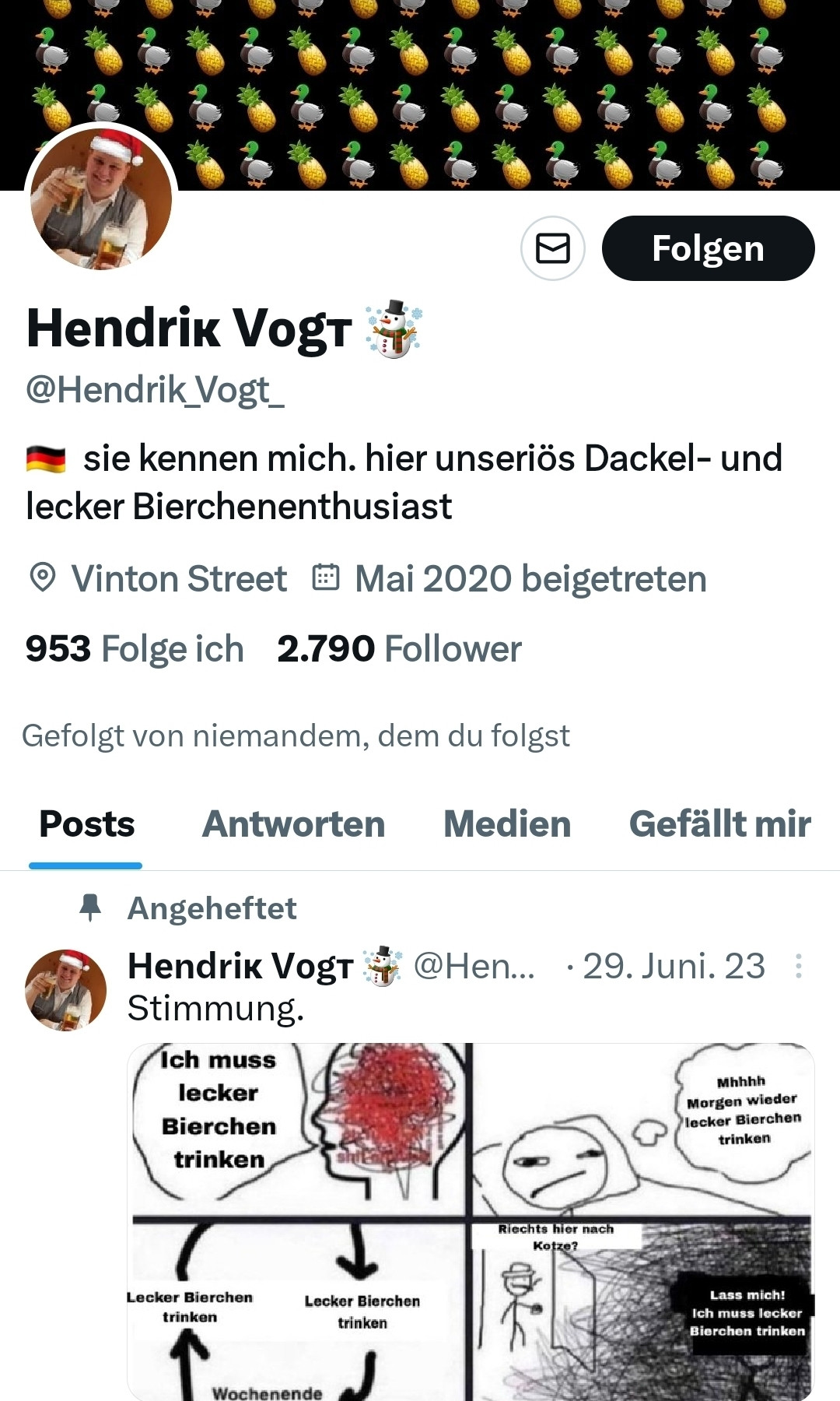 @Hendrik_Vogt_  ist ein typischer Alman aus dem letzten Jahrtausend, irgendwie nur Mitleid für ihn übrig 😫 wie kann man nur so dumm sein, sich über so ein Schicksal zu freuen 😮‍💨
#Deutsch
#rechtsradikal
#fluechtlinge
#Abschiebung
#Hass
#noafd