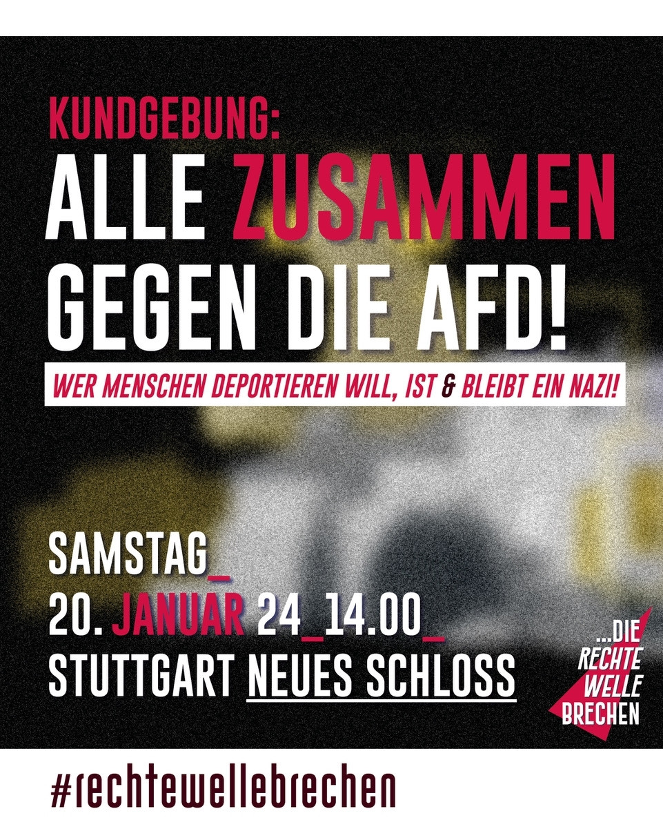 Heute in Stuttgart gegen Rechts!
#rechtewellebrechen
#stuttgartgegenrechts
#noafd
#NieWieder 
#NazisRaus
#fcknazis
#FckFascism
#Stuttgart
#Demonstration